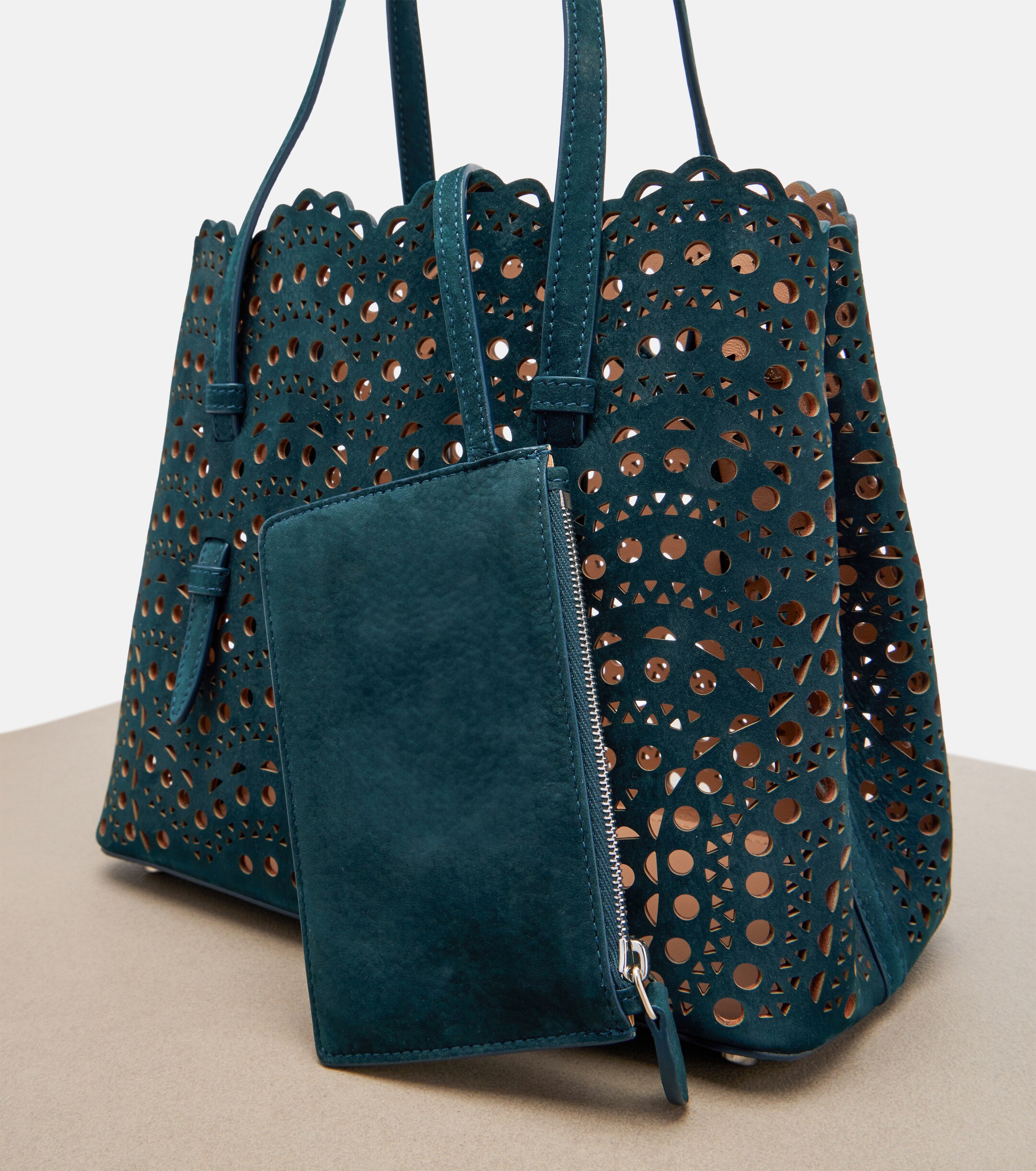 Alaïa Le Mina 25 Vienne Wave leather tote bag