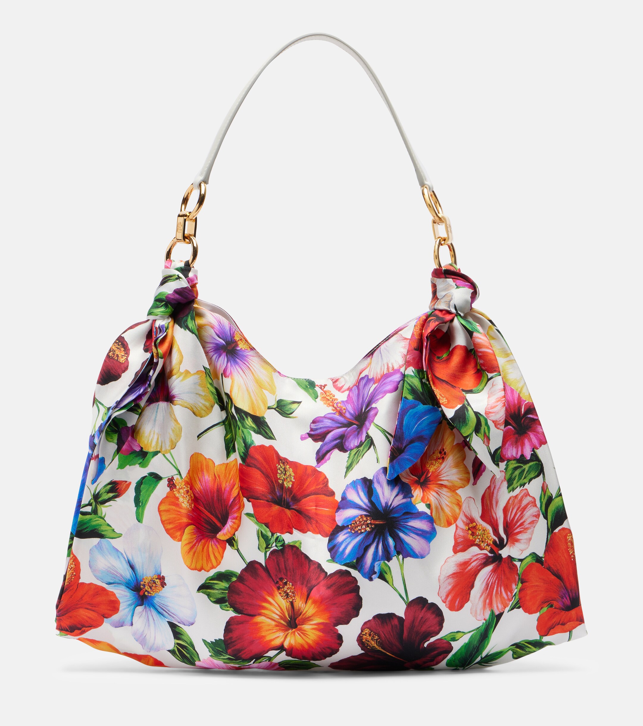 Dolce&Gabbana Medium floral satin shoulder bag