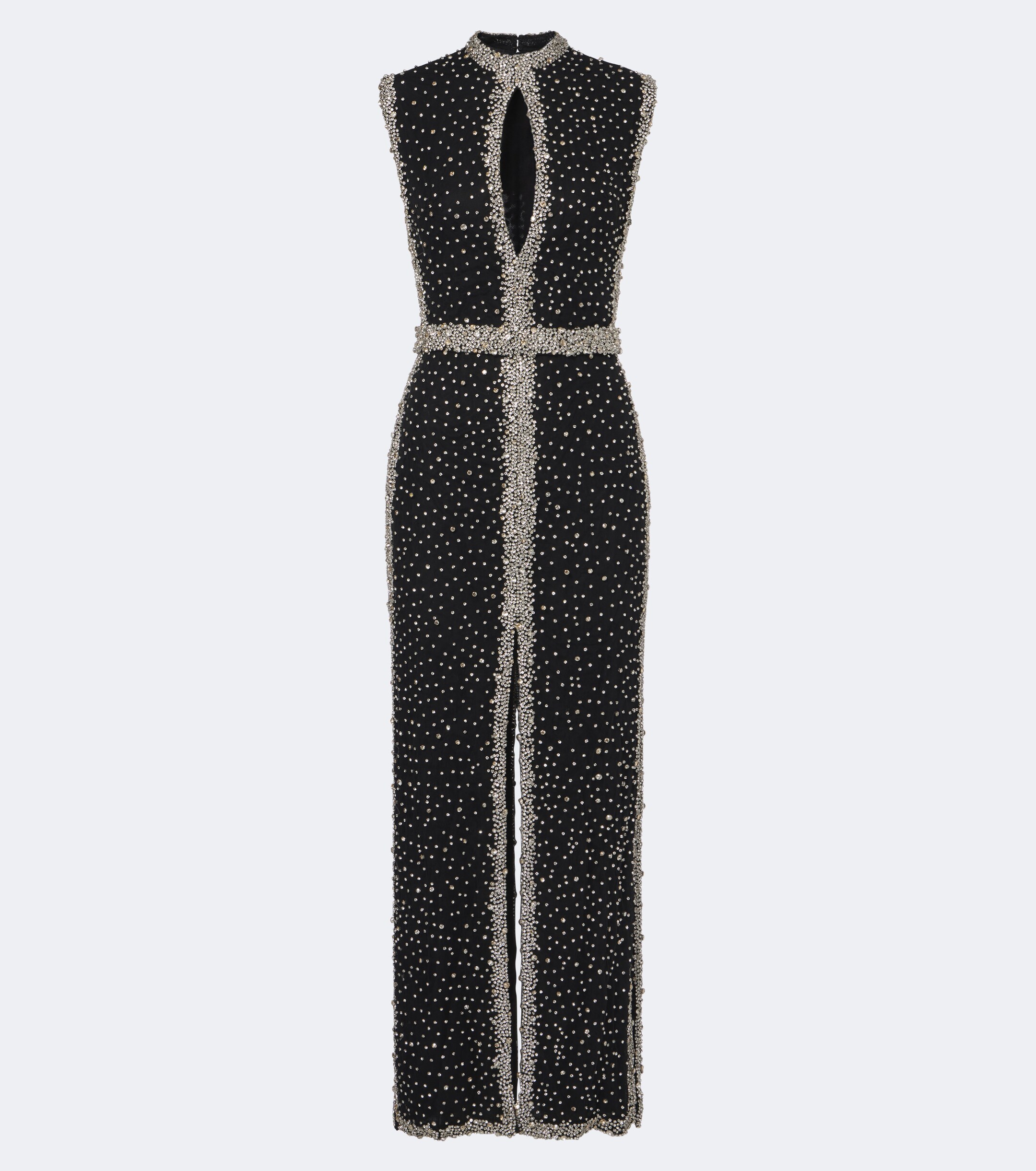Costarellos Costarellos Belina cutout crystal-embellished gown
