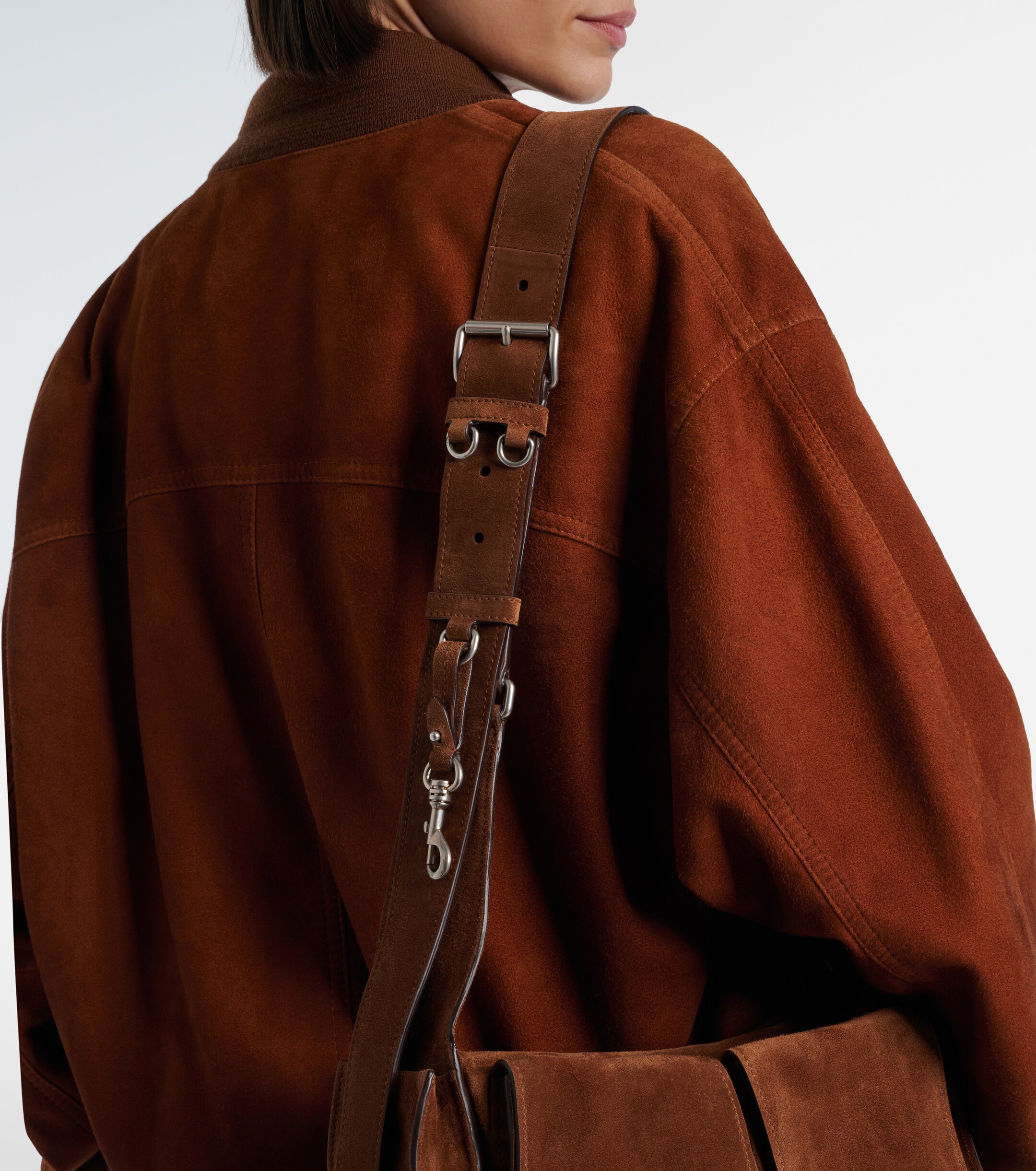 Miu Miu Utilitaire suede shoulder bag