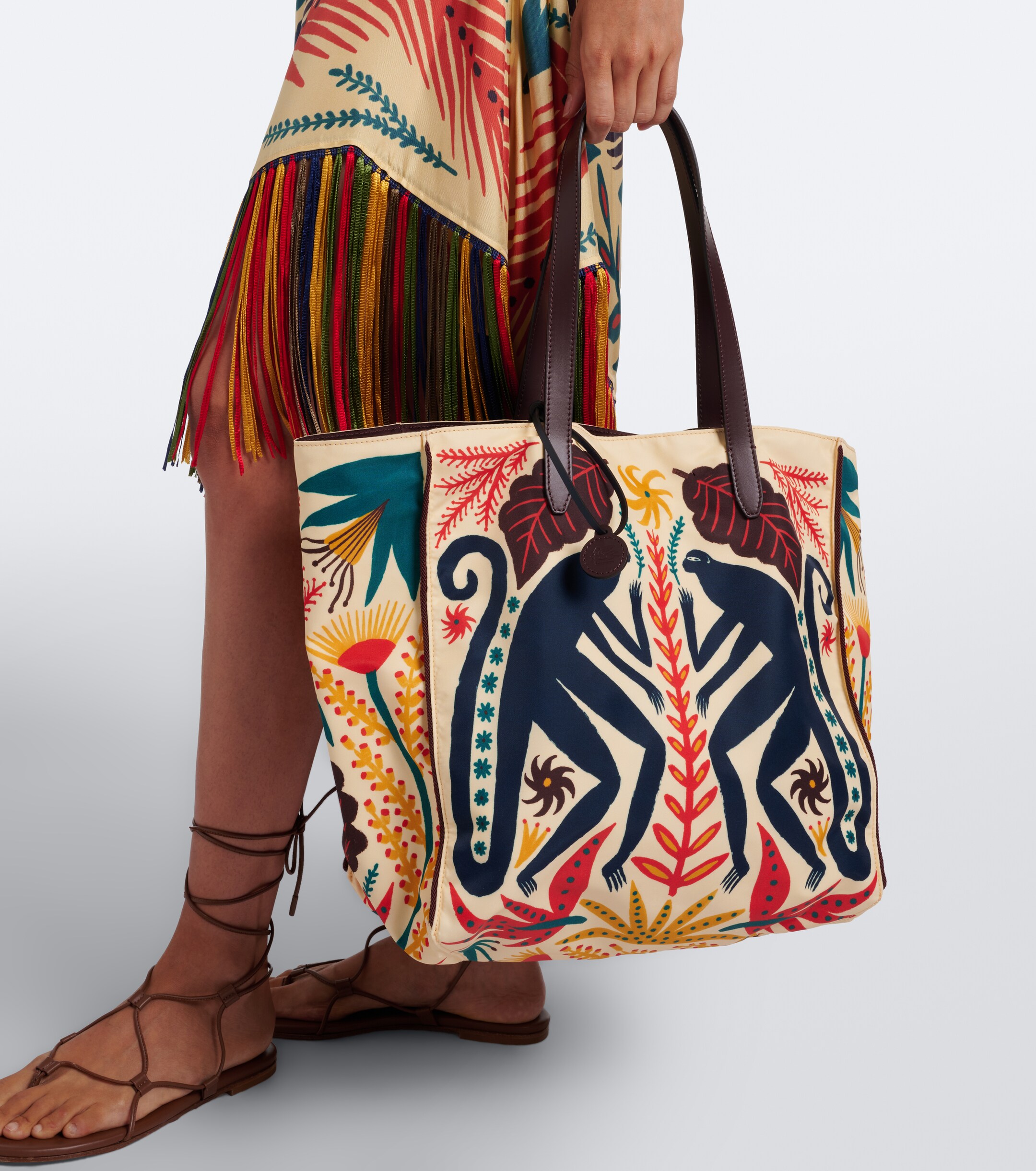 Etro Tabby Large printed tote bag