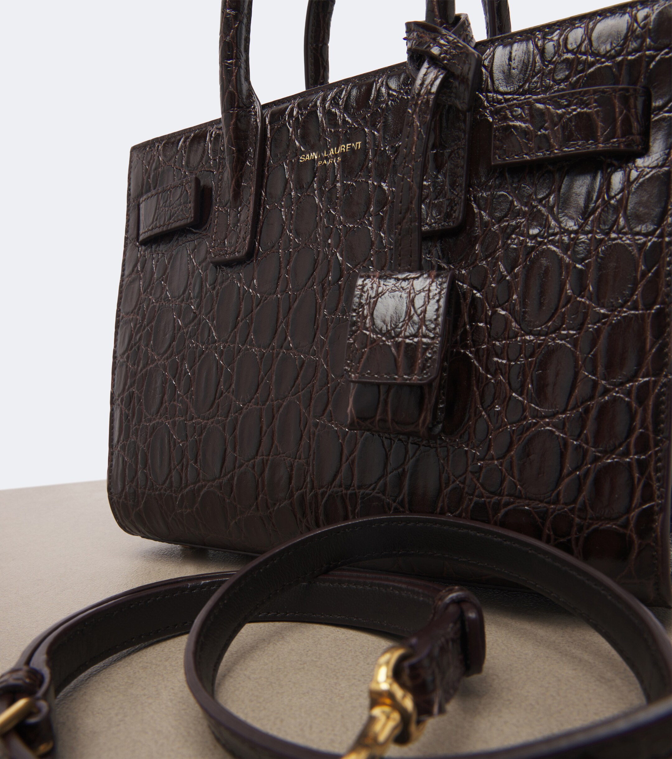 Saint Laurent Saint Laurent Sac De Jour Nano leather top-handle bag