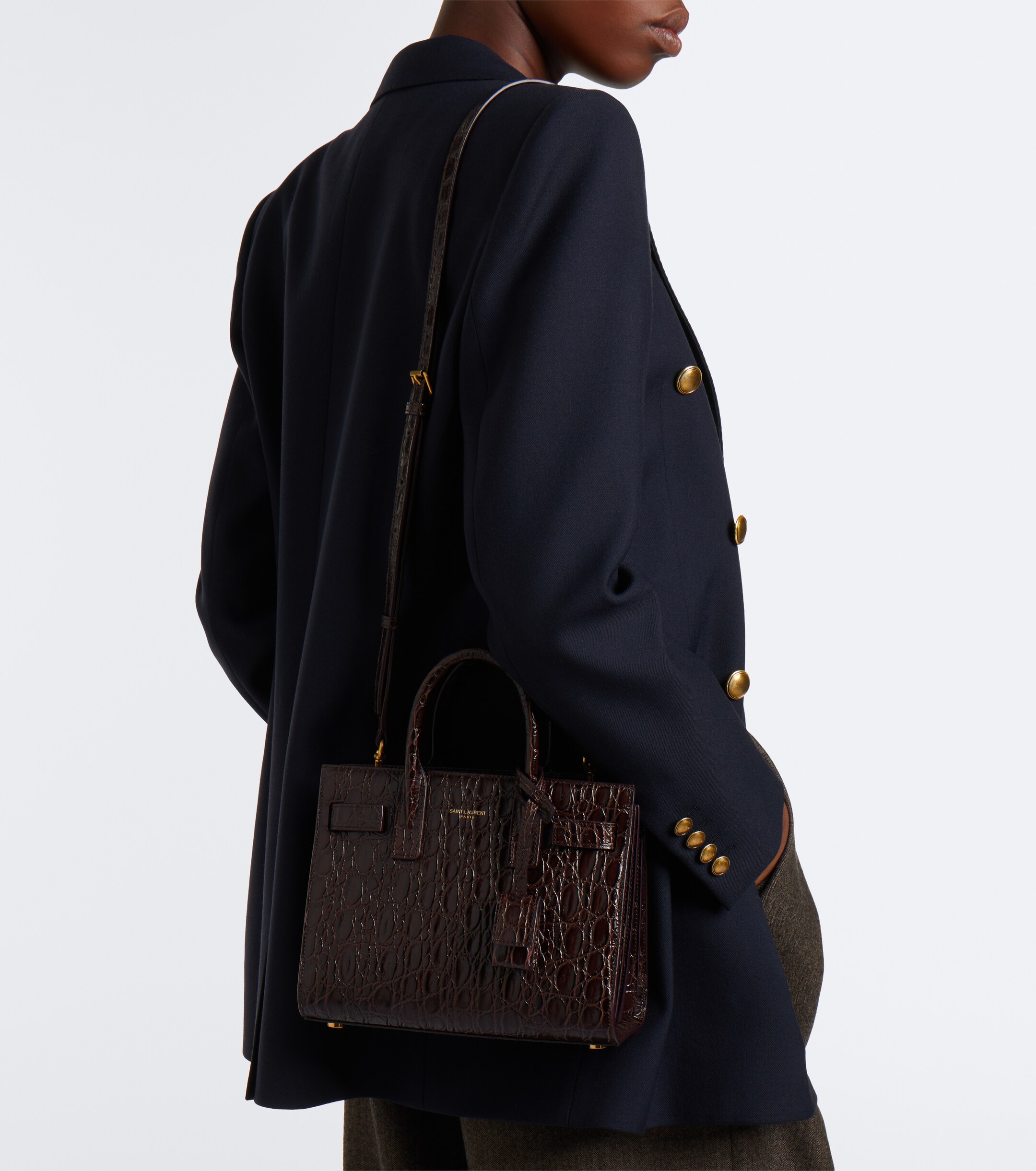Saint Laurent Saint Laurent Sac De Jour Nano leather top-handle bag