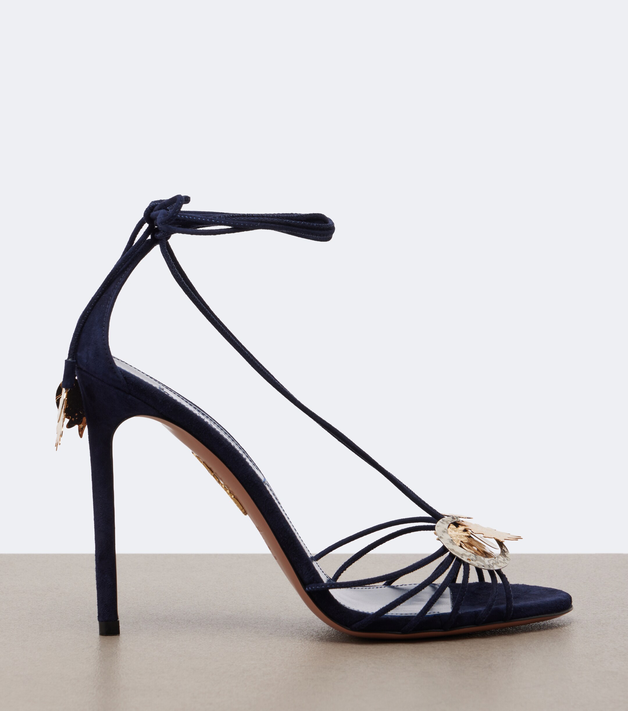 AQUAZZURA Aquazzura Night Stars embellished suede sandals
