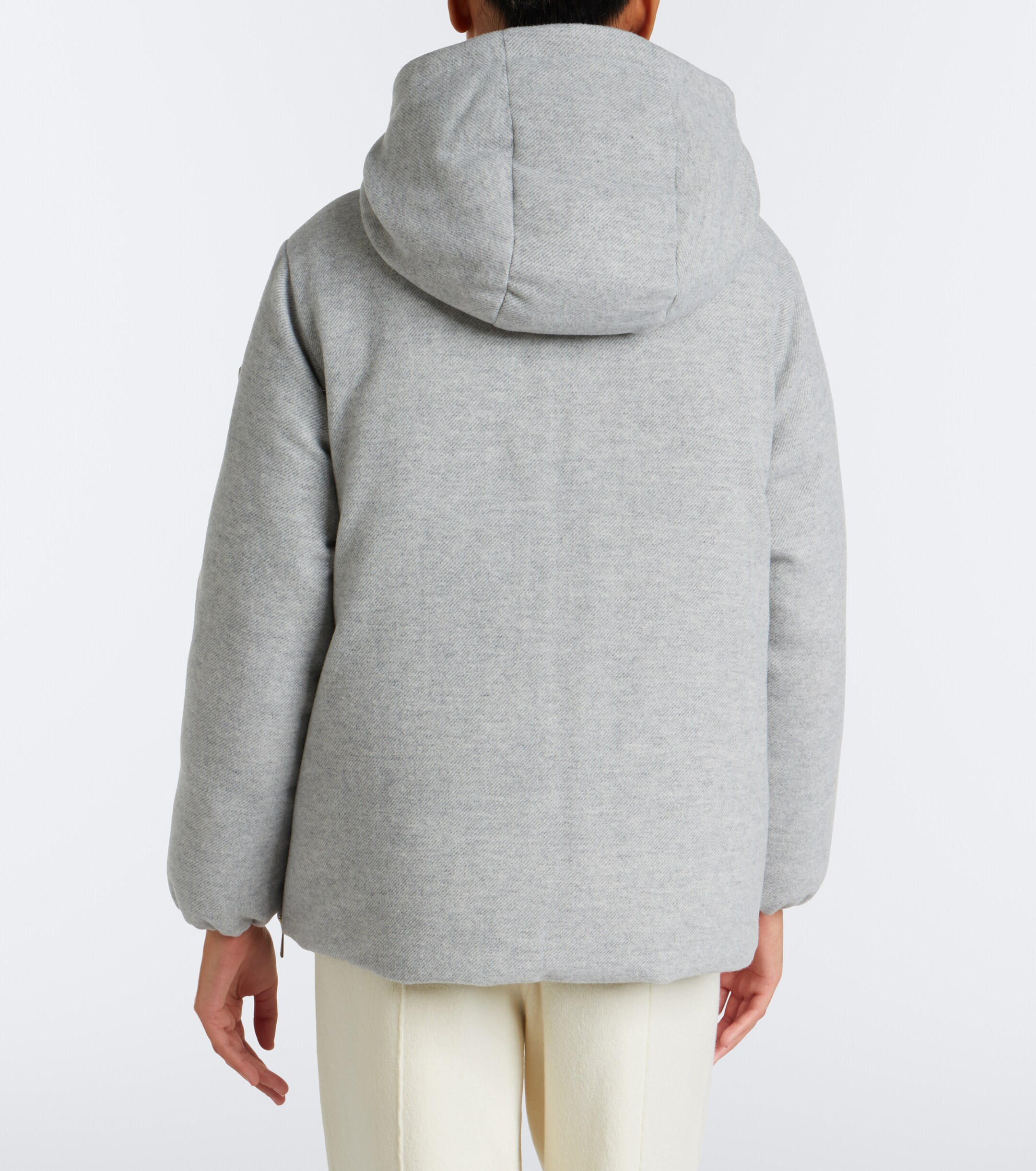Moncler Moncler Vivante wool and cashmere down jacket