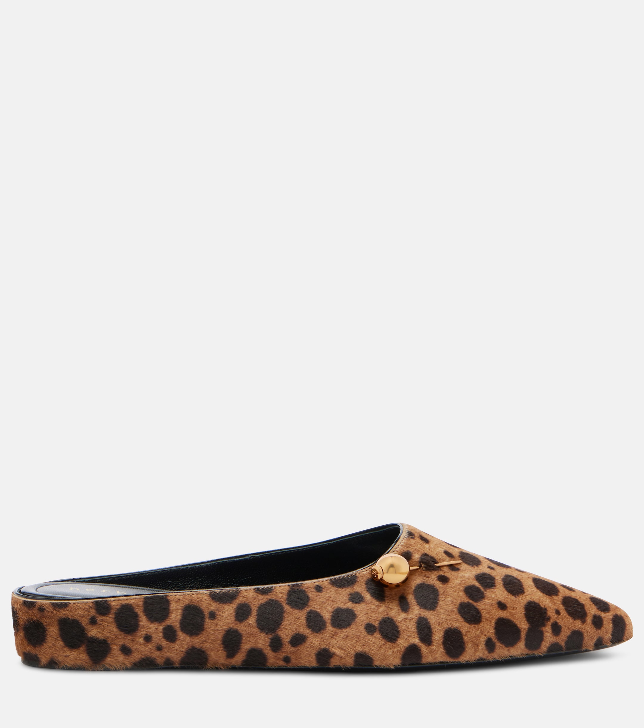 Herbert Levine Herbert Levine Sleep On It cheetah-print calf hair mules