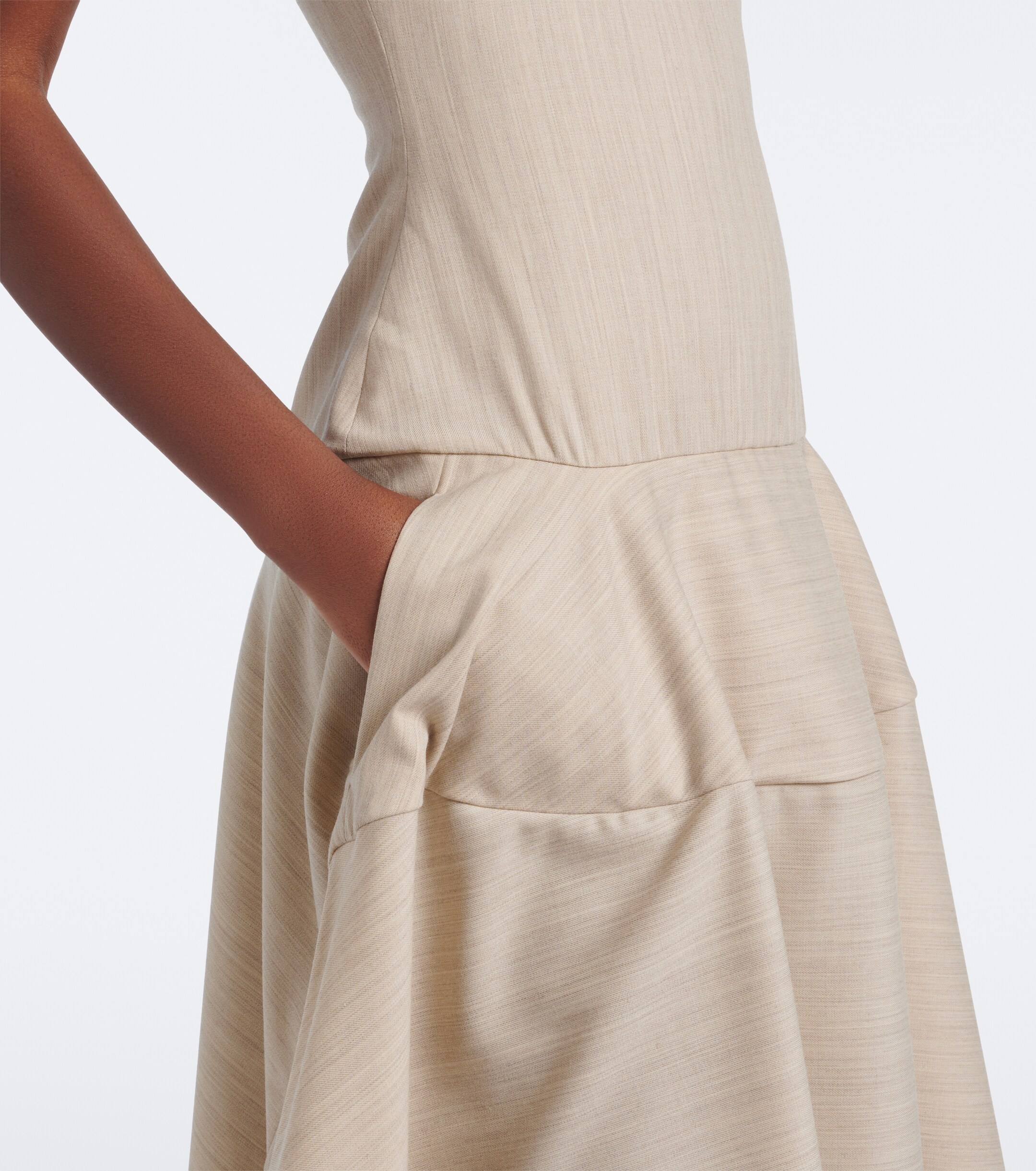 Jacquemus Jacquemus Paradiso wool-blend midi dress