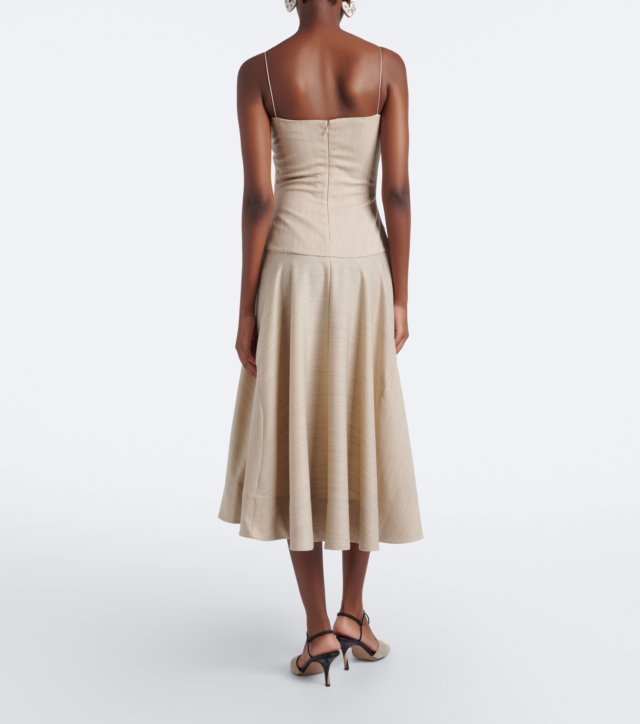 Jacquemus Jacquemus Paradiso wool-blend midi dress
