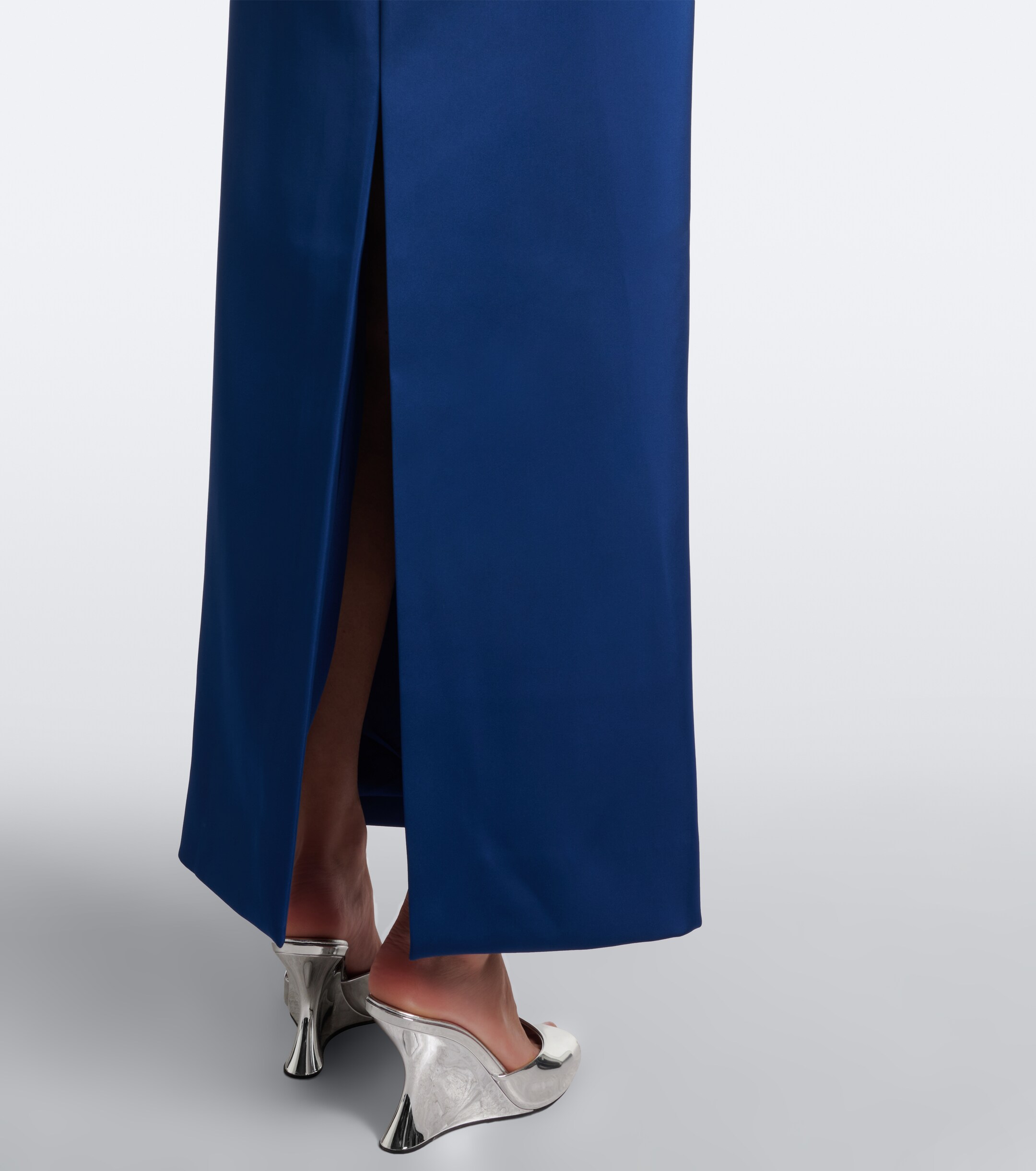 SIMKHAI Simkhai Fiora caped organza-trimmed gown