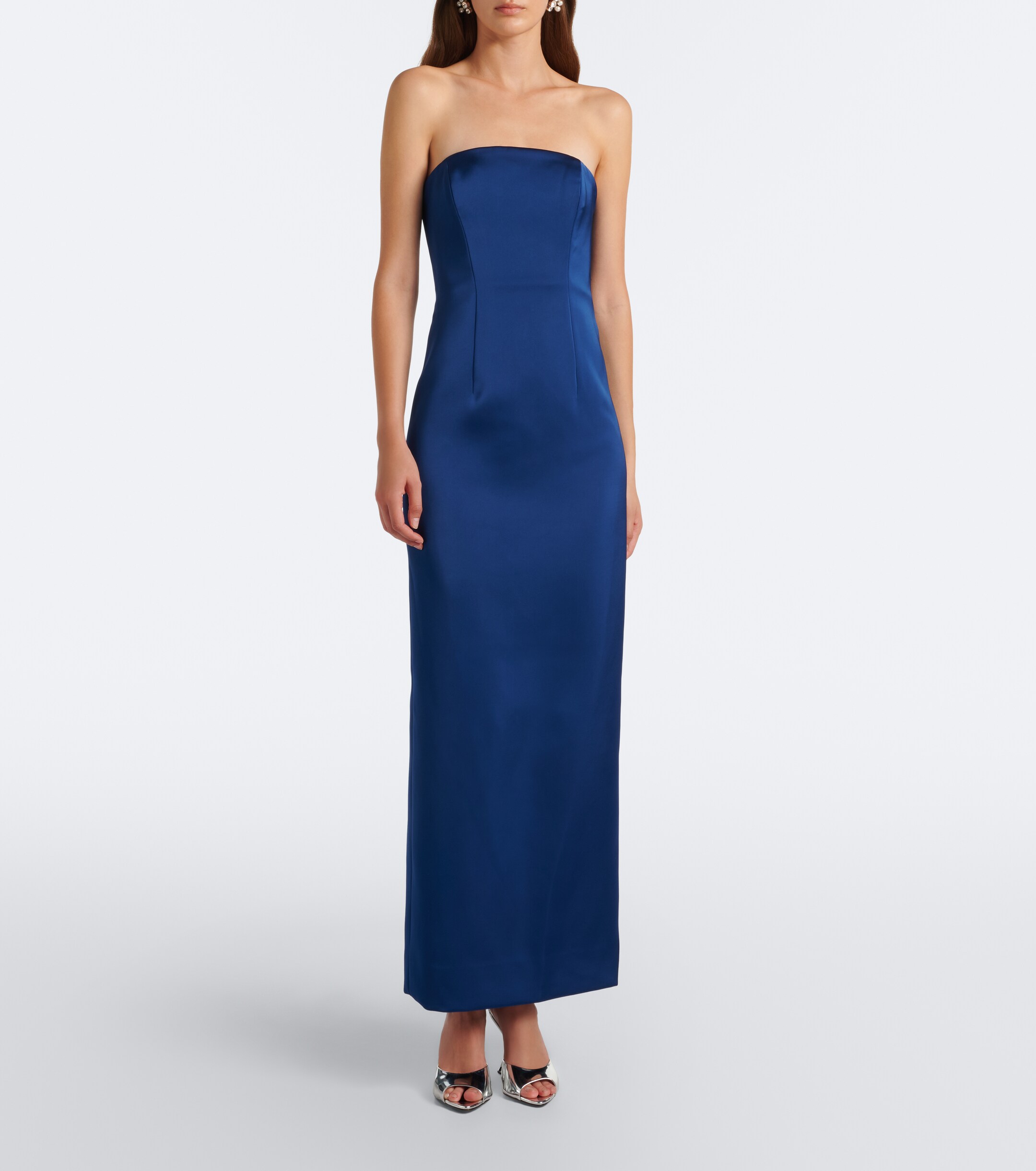 SIMKHAI Simkhai Fiora caped organza-trimmed gown