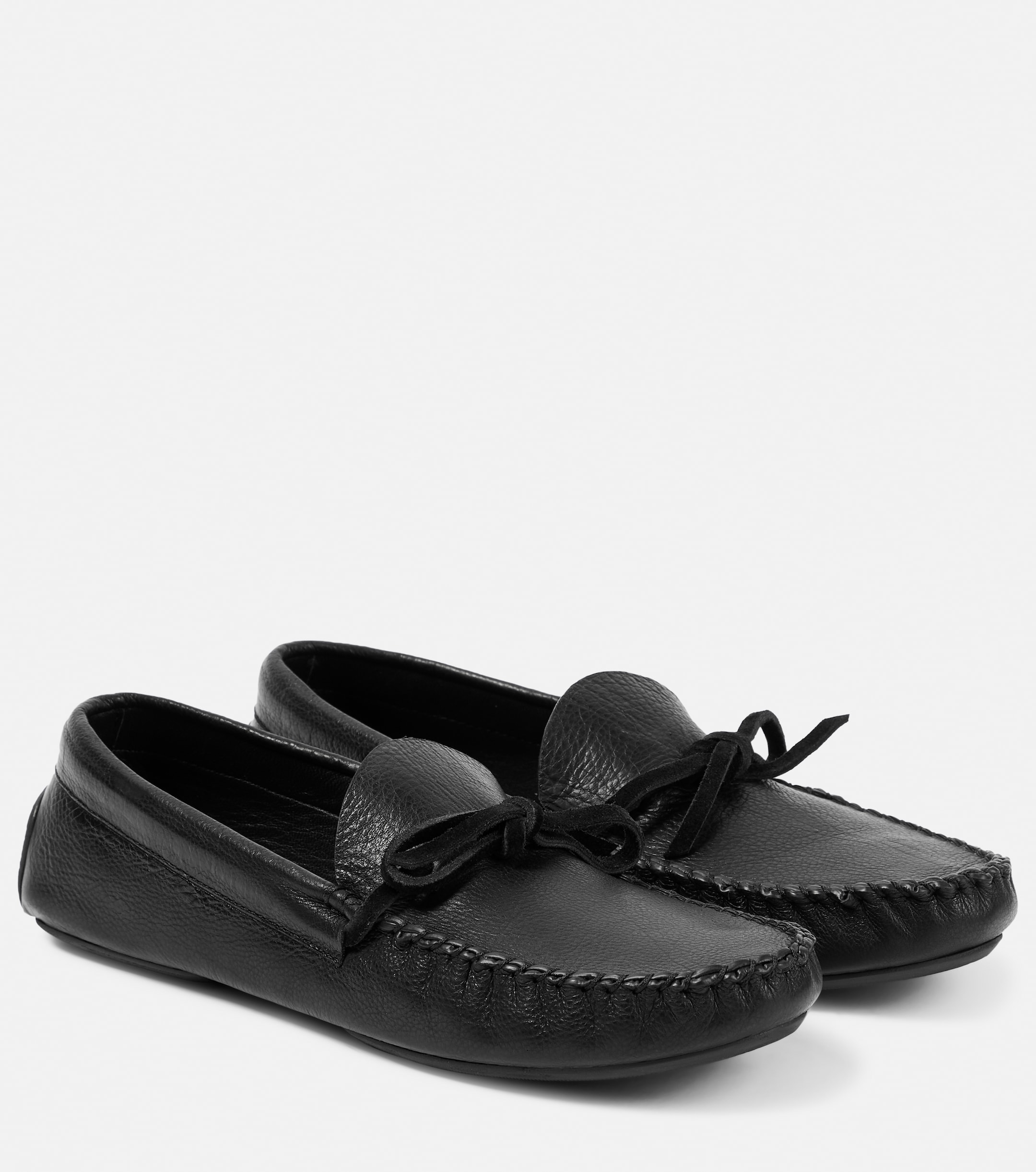 The Row - Lucca leather moccasins | Plush