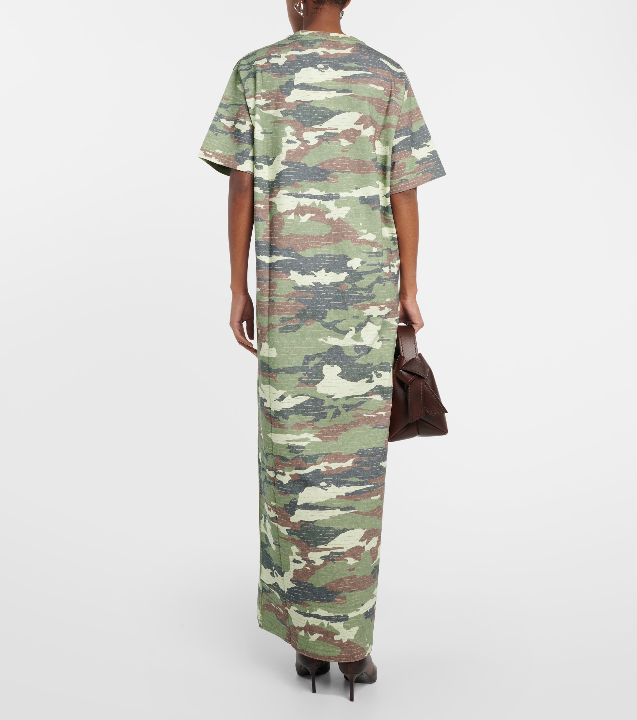 Acne Studios Edrass camouflage cotton maxi dress thumbnail