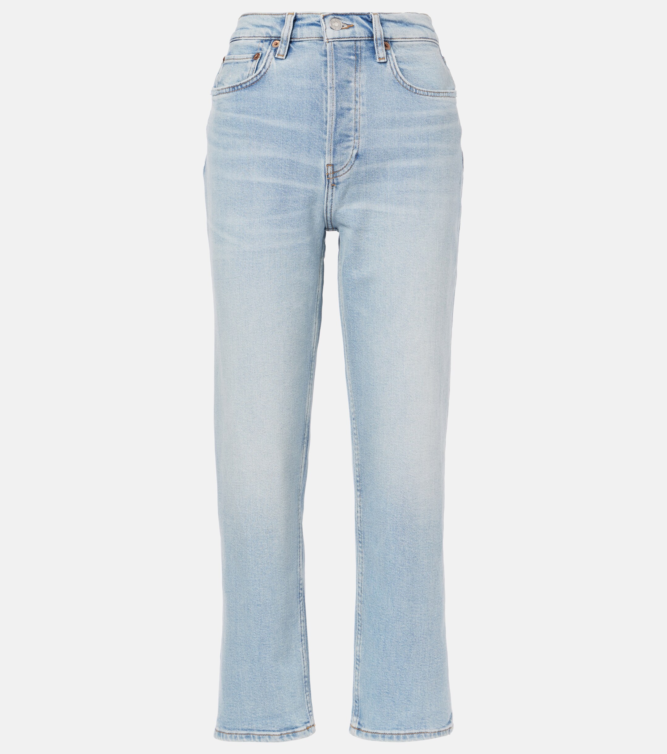 RE/DONE 70s Stove Pipe high-rise straight jeans