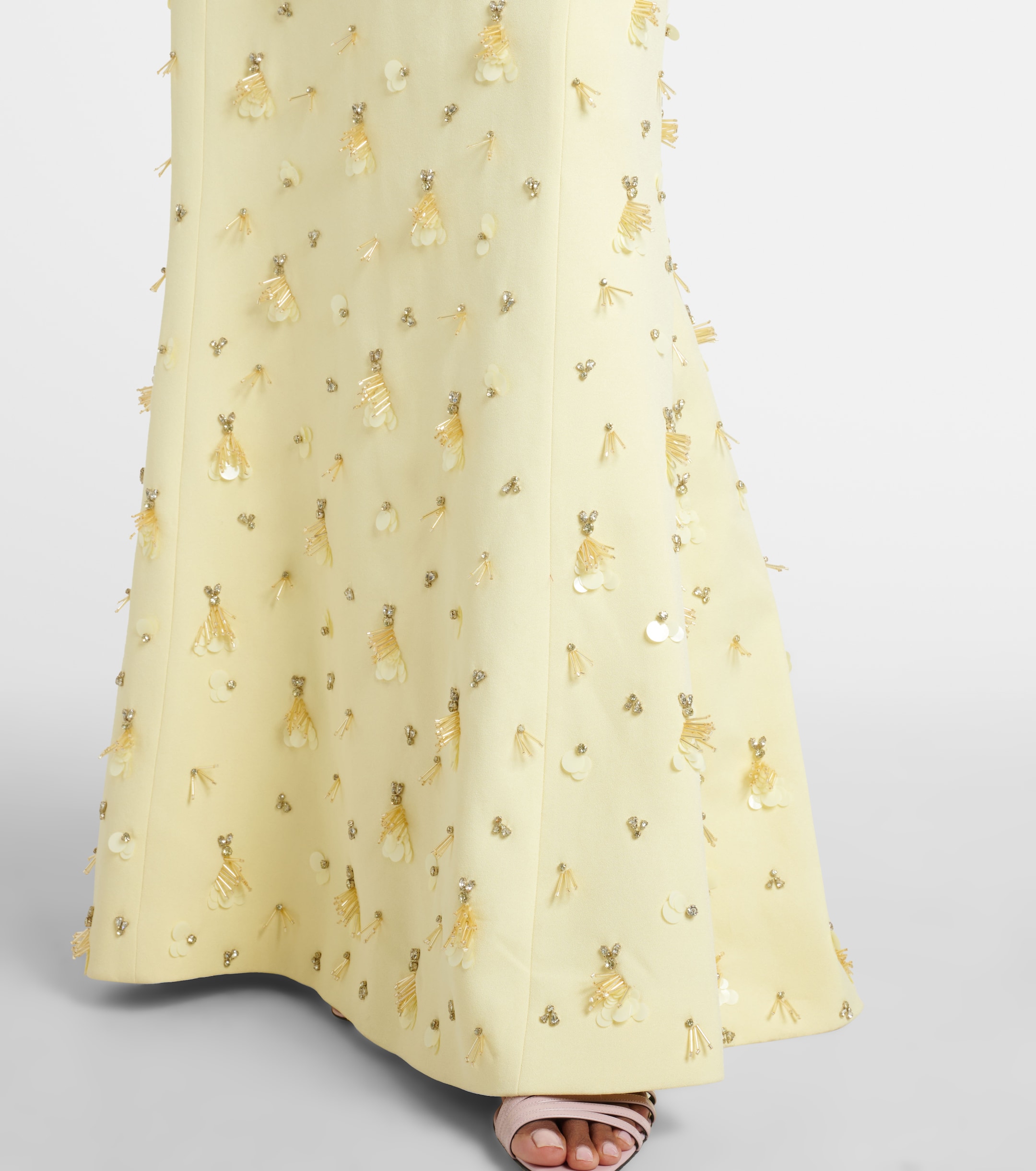 simkhai yellow beaded dress Helena Dress