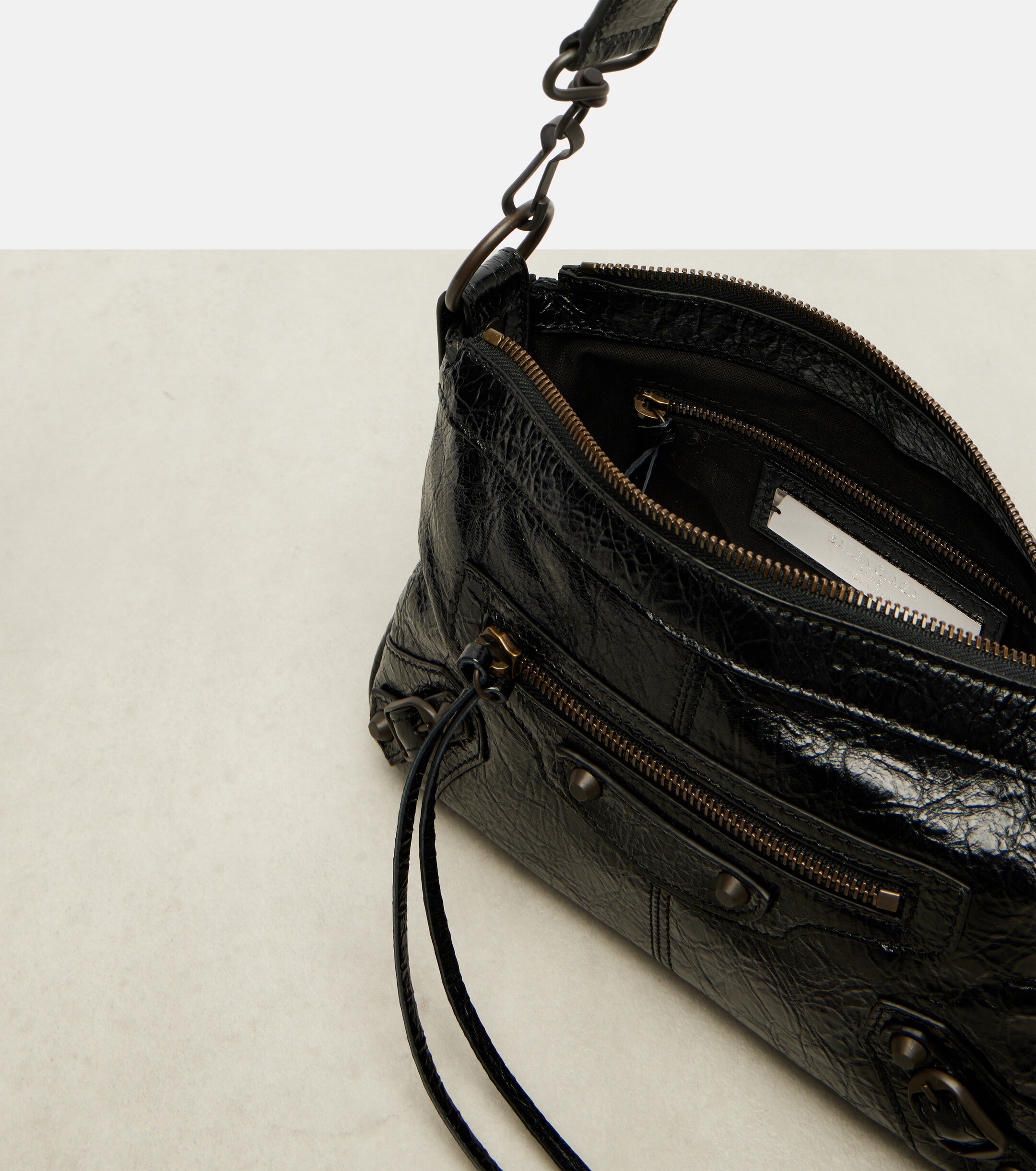 Balenciaga Le City Moto Mini leather shoulder bag