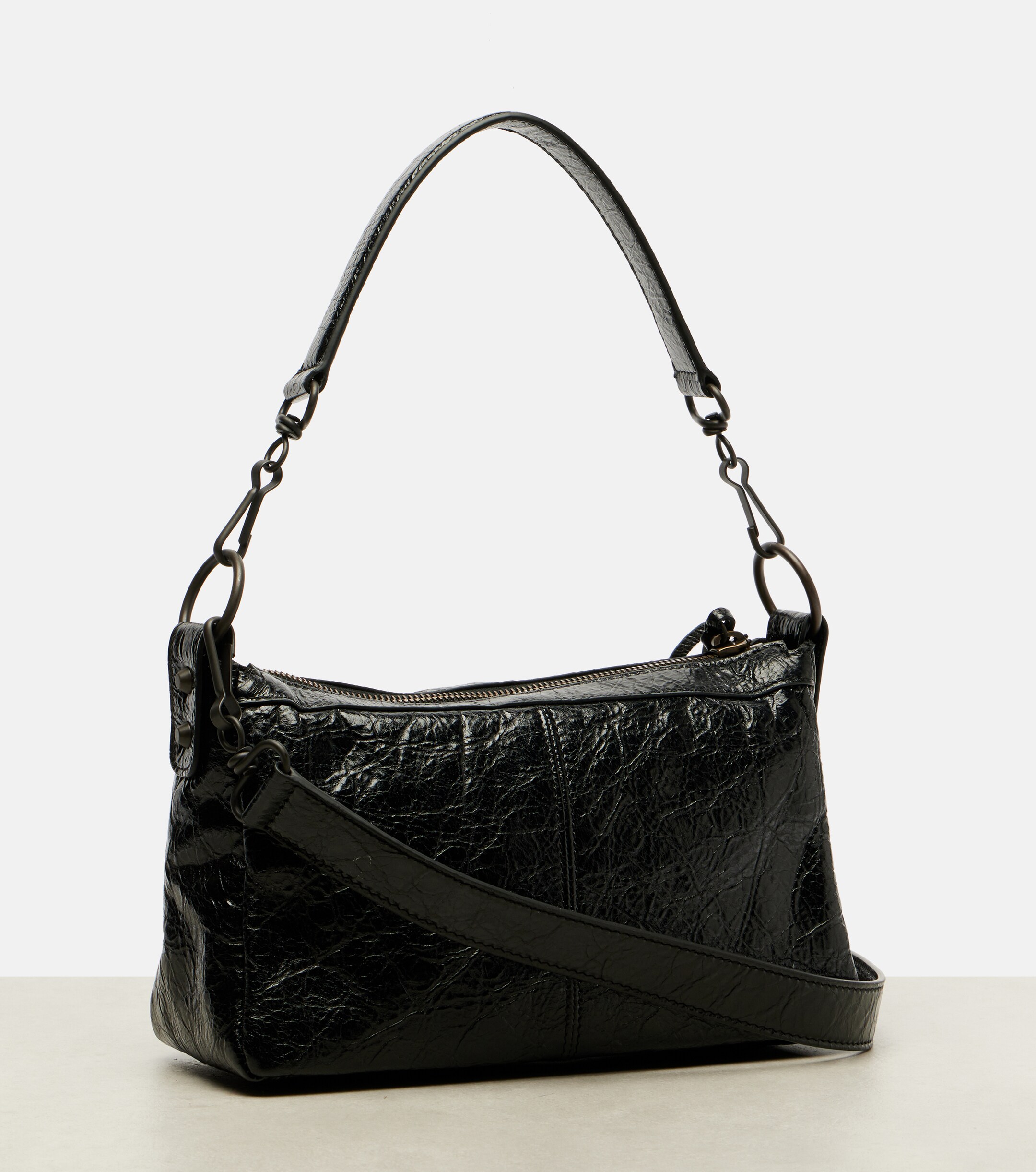 Balenciaga Le City Moto Mini leather shoulder bag