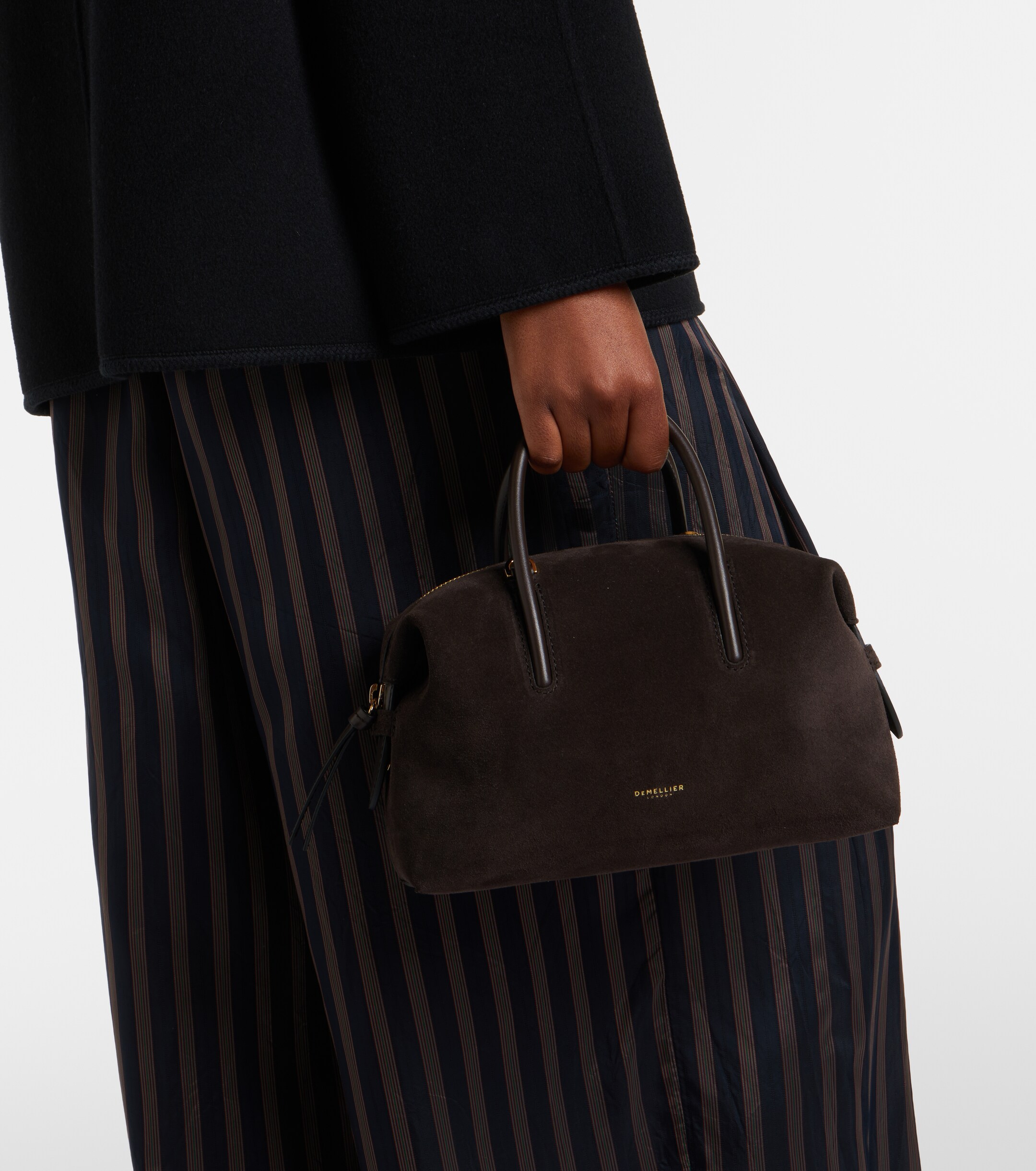 DeMellier Stockholm Small suede top-handle bag thumbnail