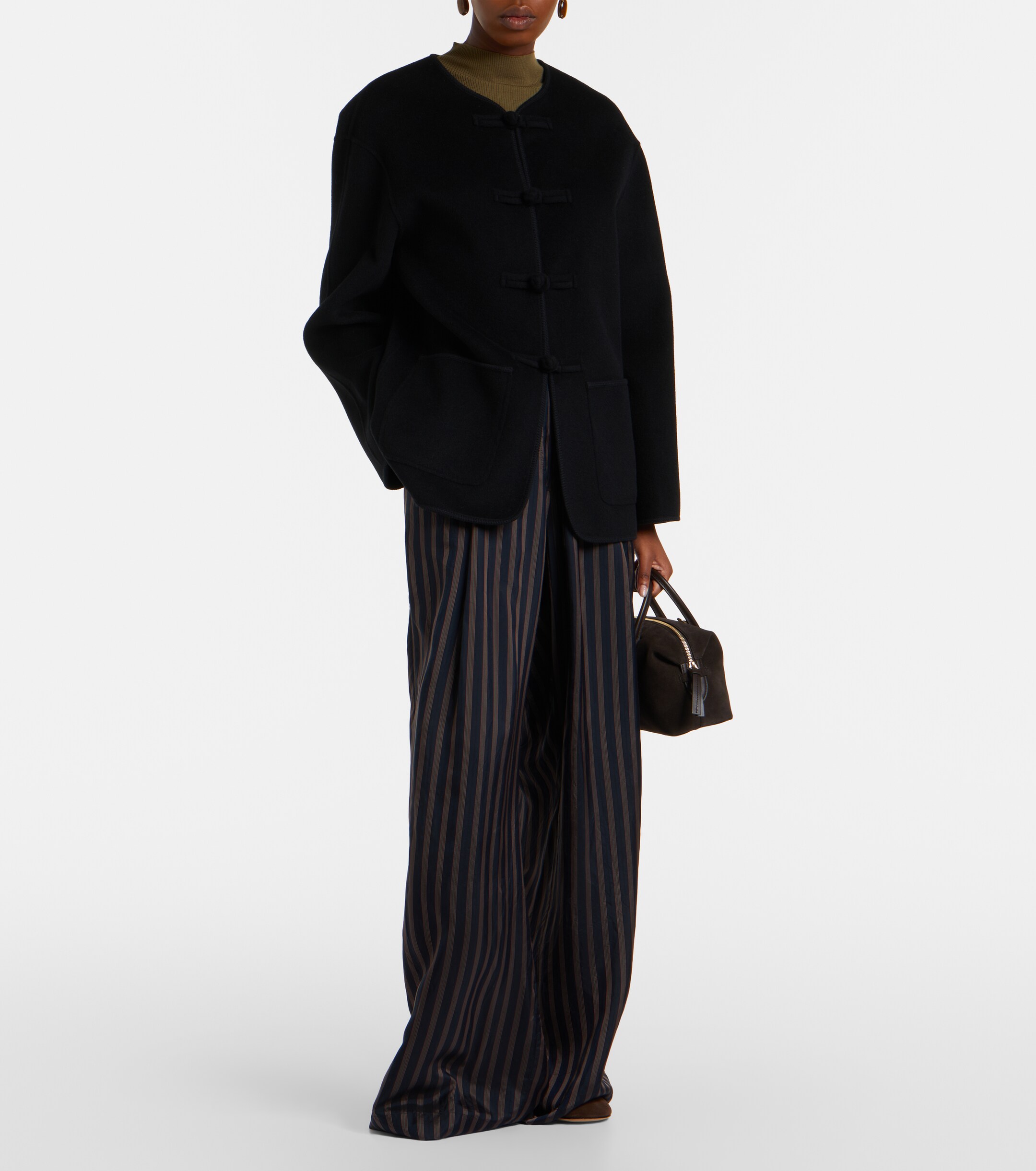 DeMellier Stockholm Small suede top-handle bag thumbnail