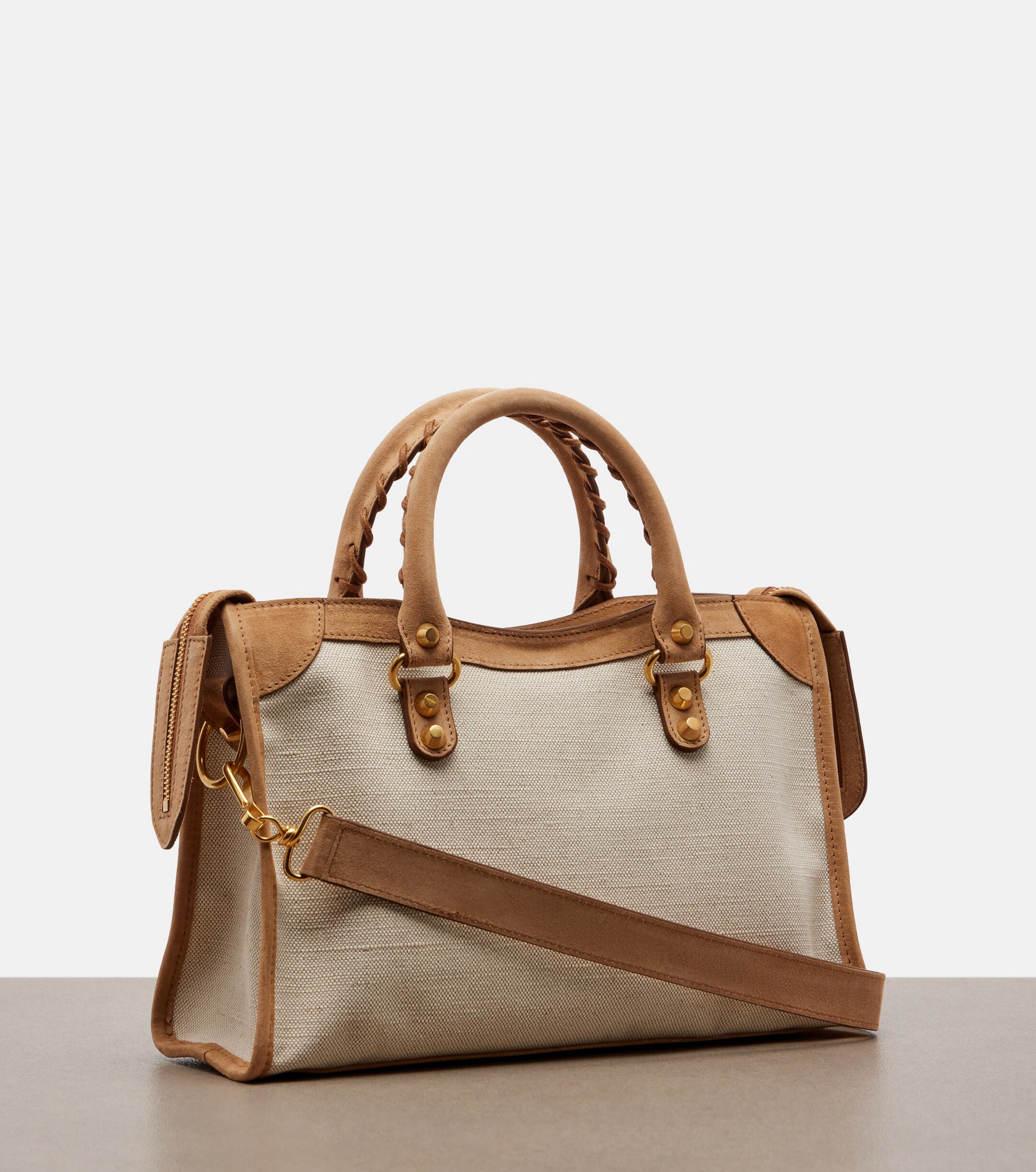 Balenciaga Le City Small canvas top-handle bag