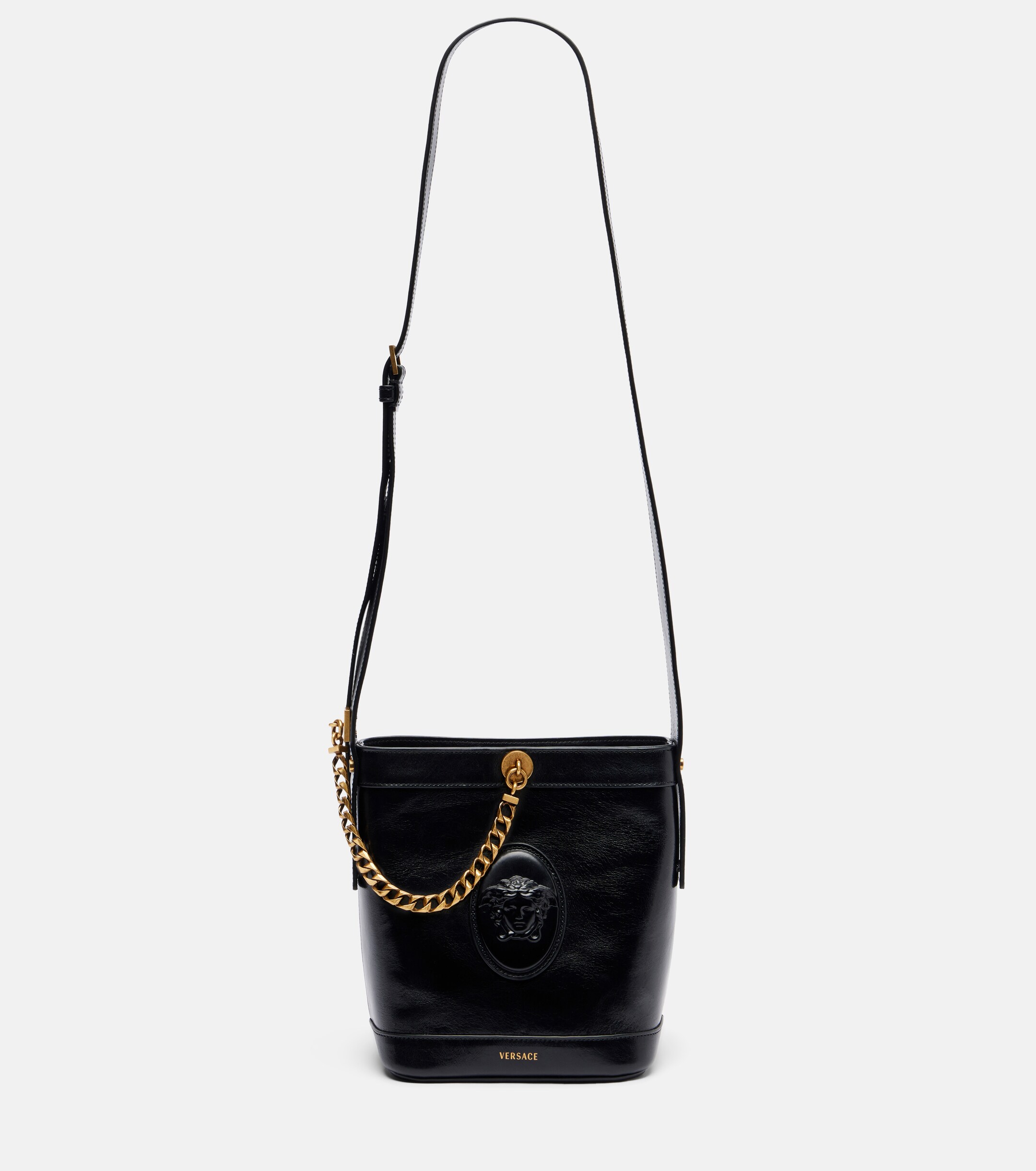 Versace Medusa Mini leather bucket bag