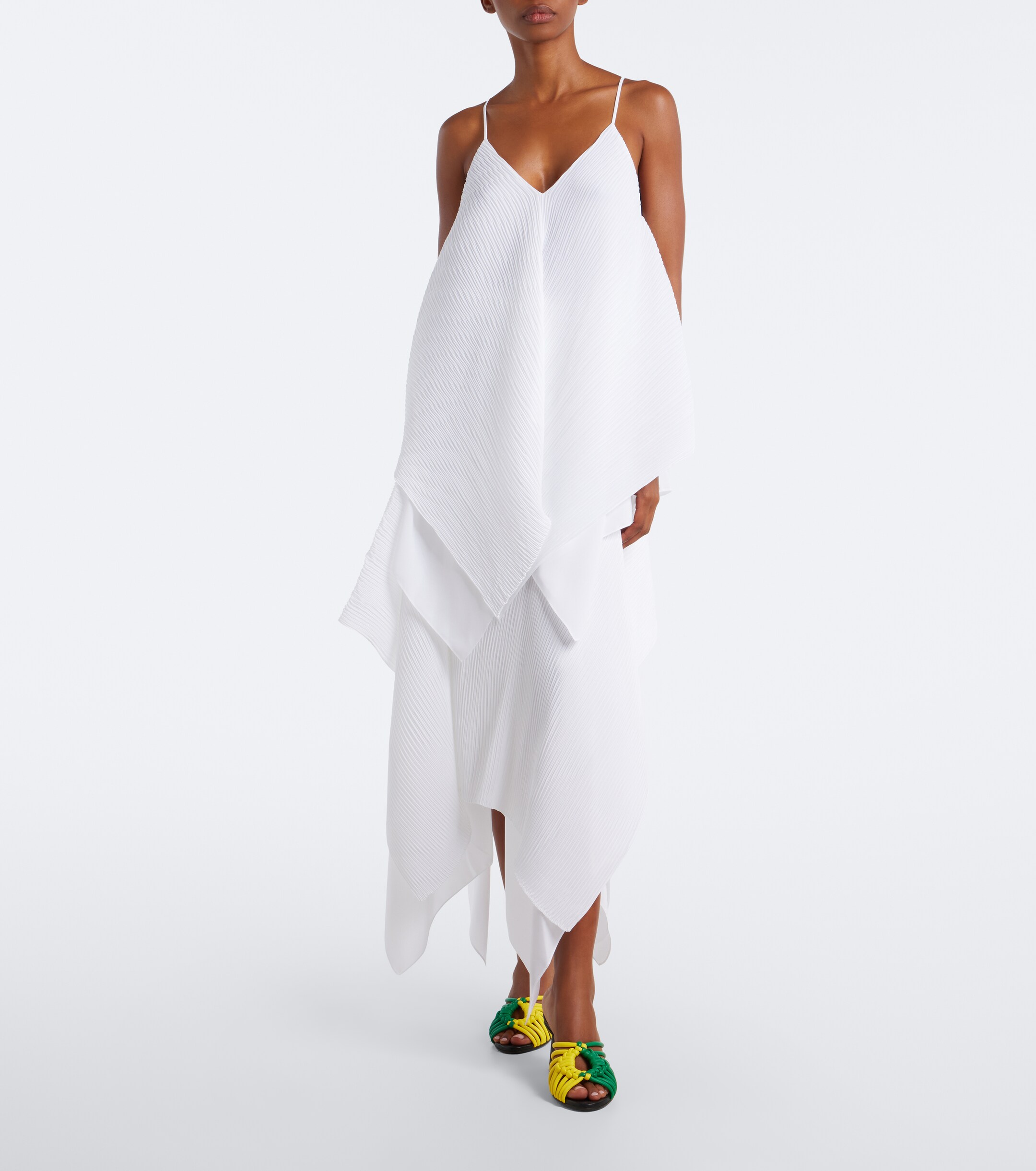 Jw Anderson JW Anderson Pleated asymmetric midi skirt
