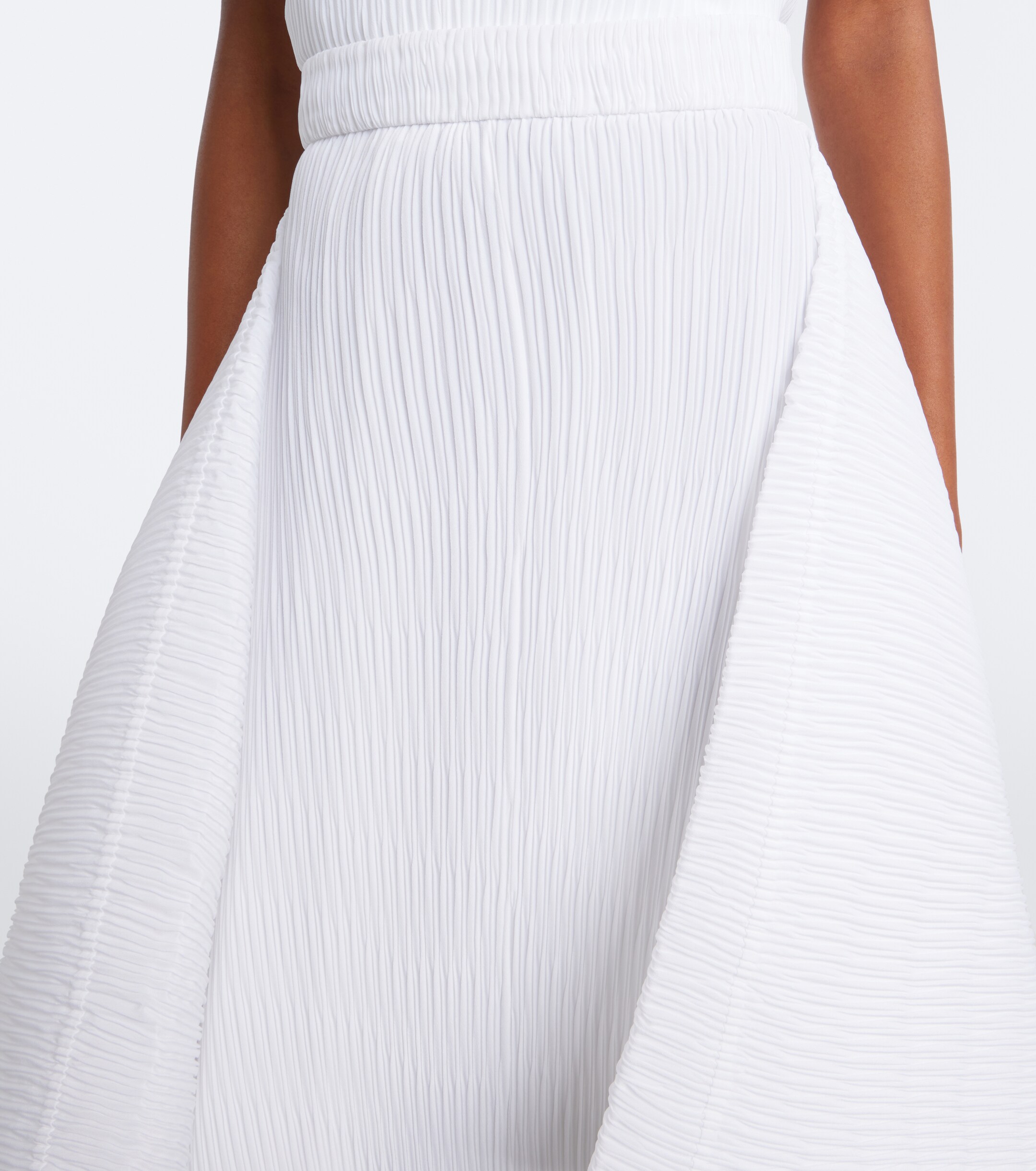 Jw Anderson JW Anderson Pleated asymmetric midi skirt