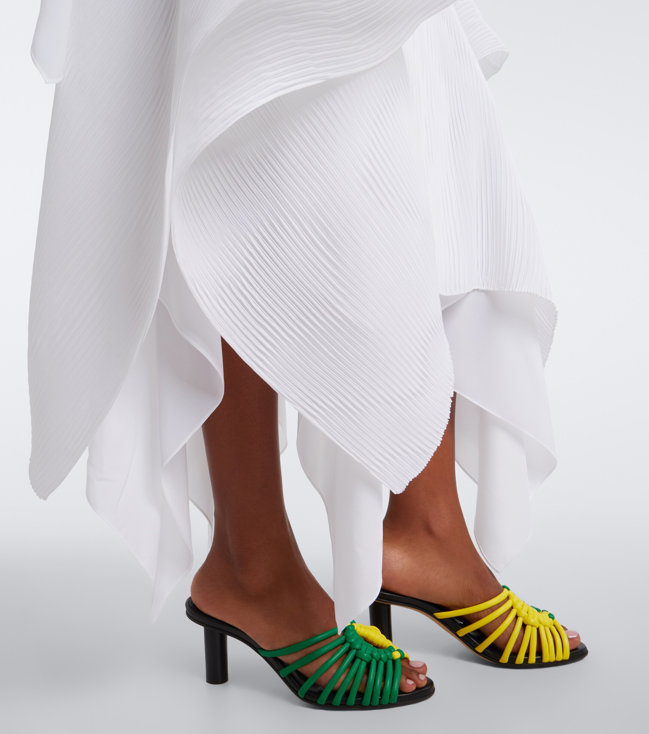 Jw Anderson JW Anderson Pleated asymmetric midi skirt