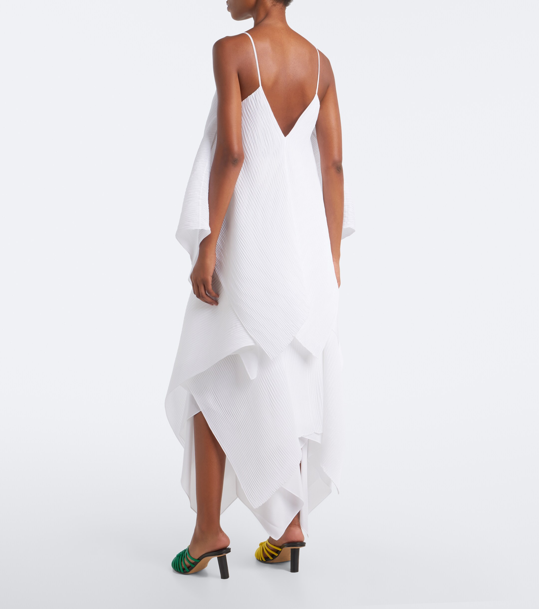Jw Anderson JW Anderson Pleated asymmetric midi skirt