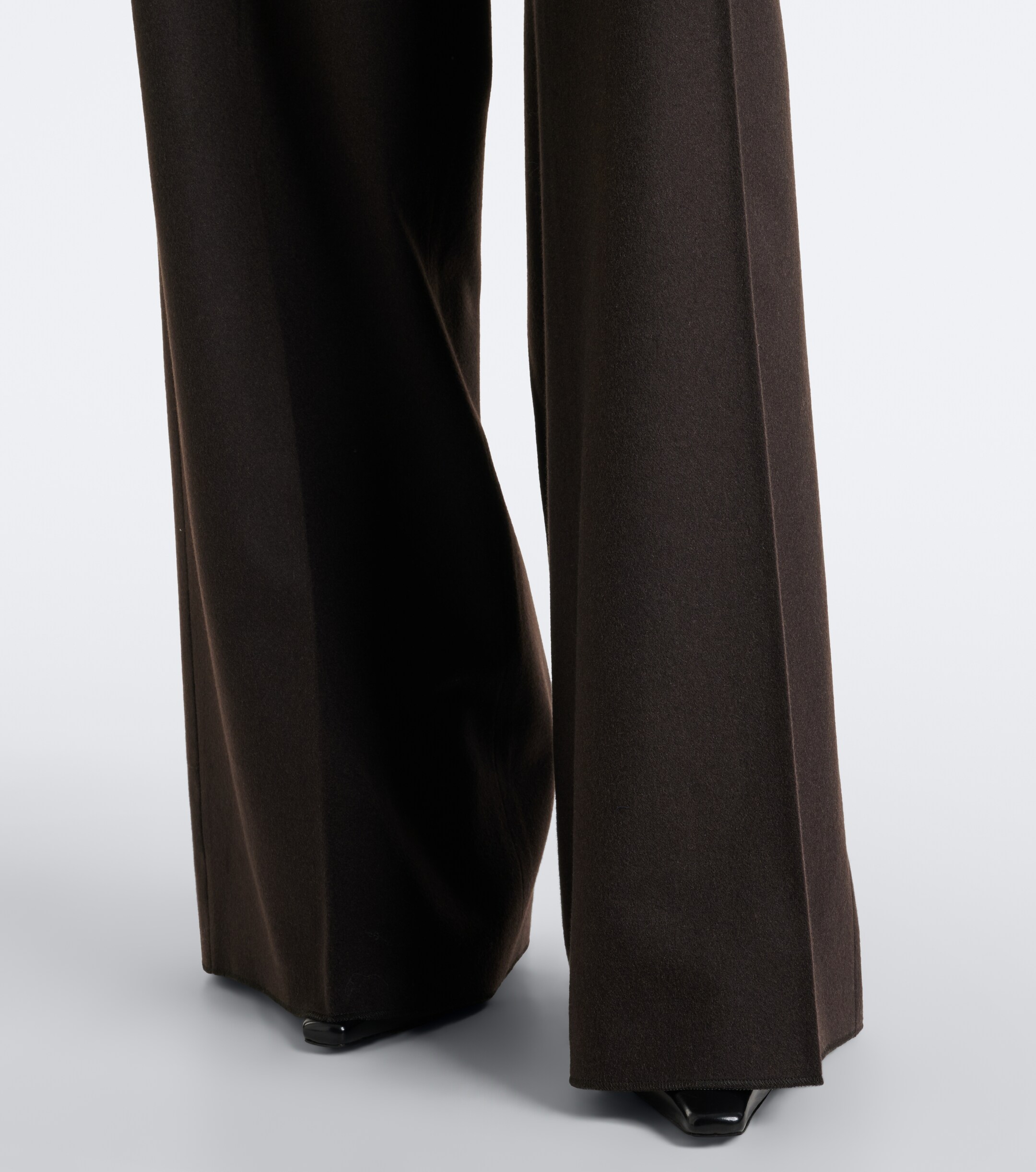Max Mara Max Mara Pleated camel hair wide-leg pants