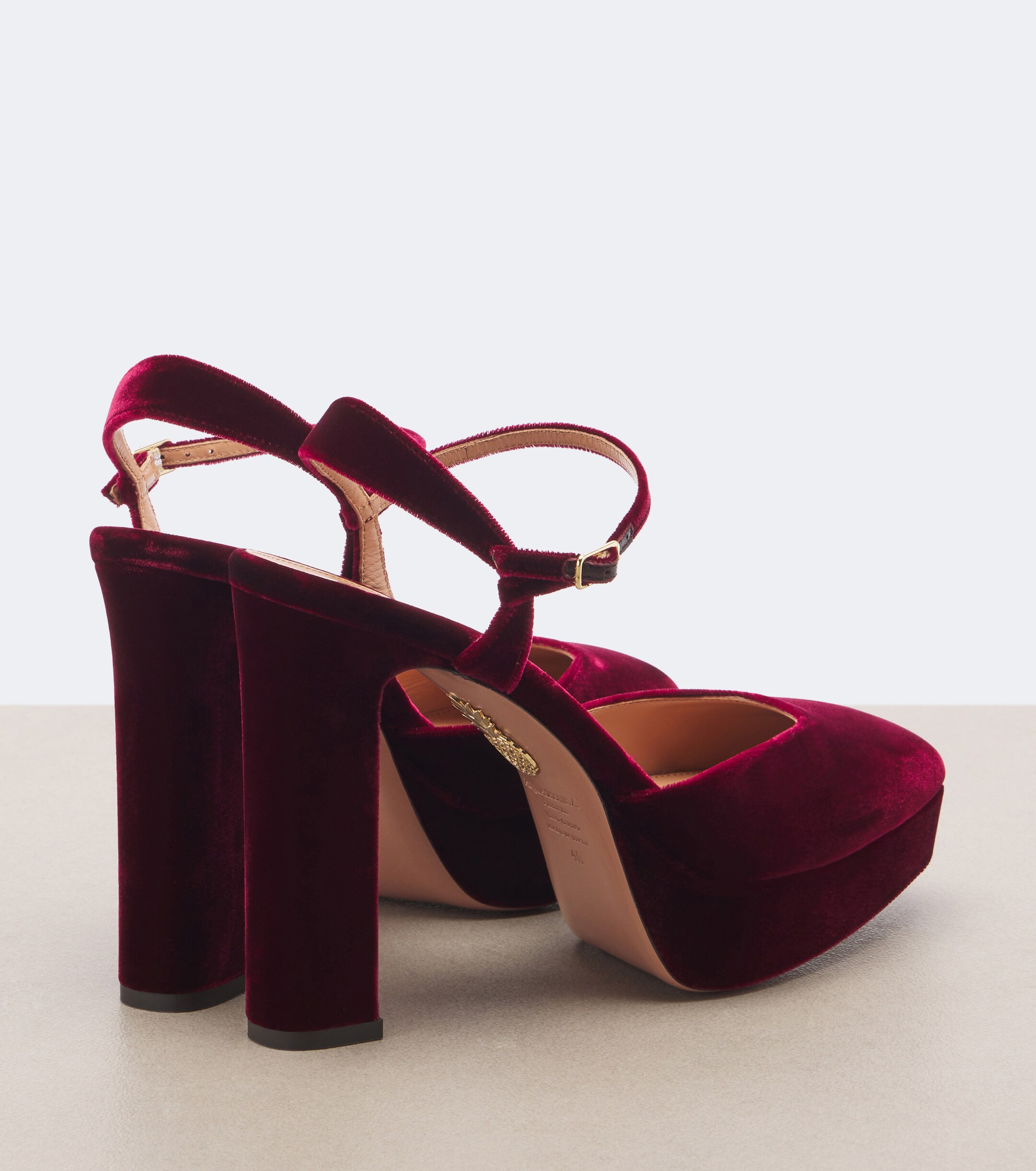 AQUAZZURA Aquazzura Amira velvet platform pumps