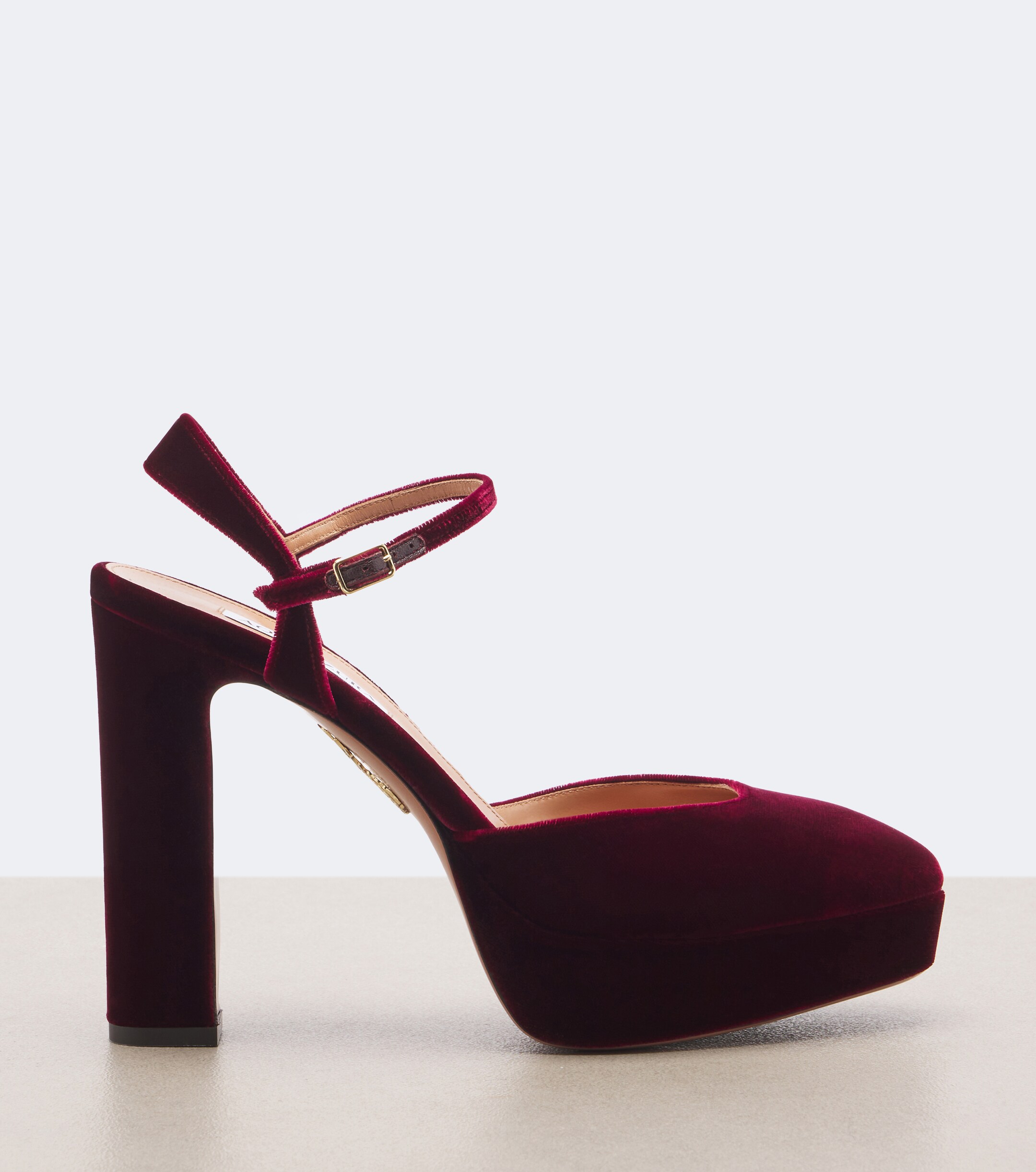 AQUAZZURA Aquazzura Amira velvet platform pumps