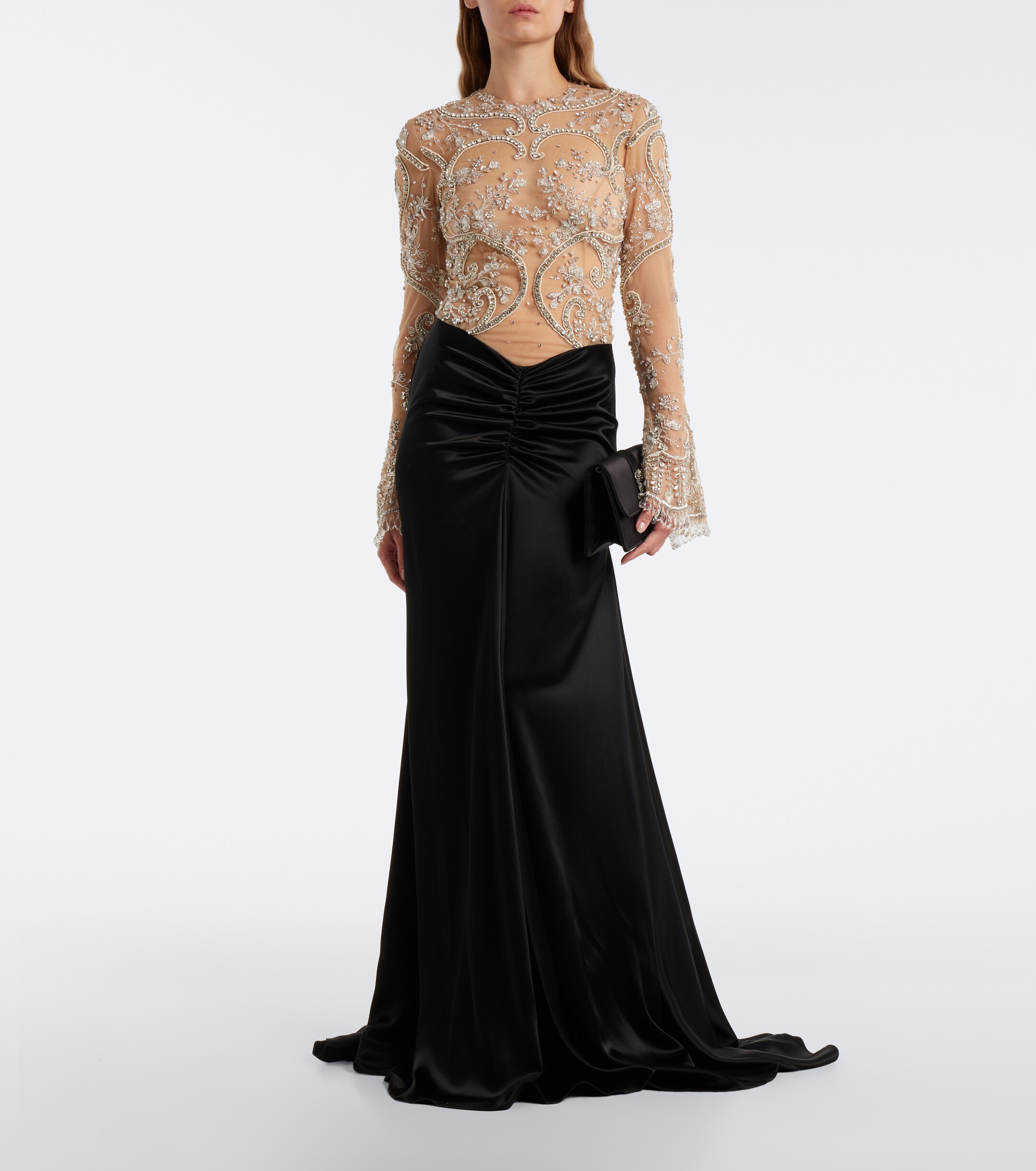 GEORGES HOBEIKA Georges Hobeika Embellished gathered gown