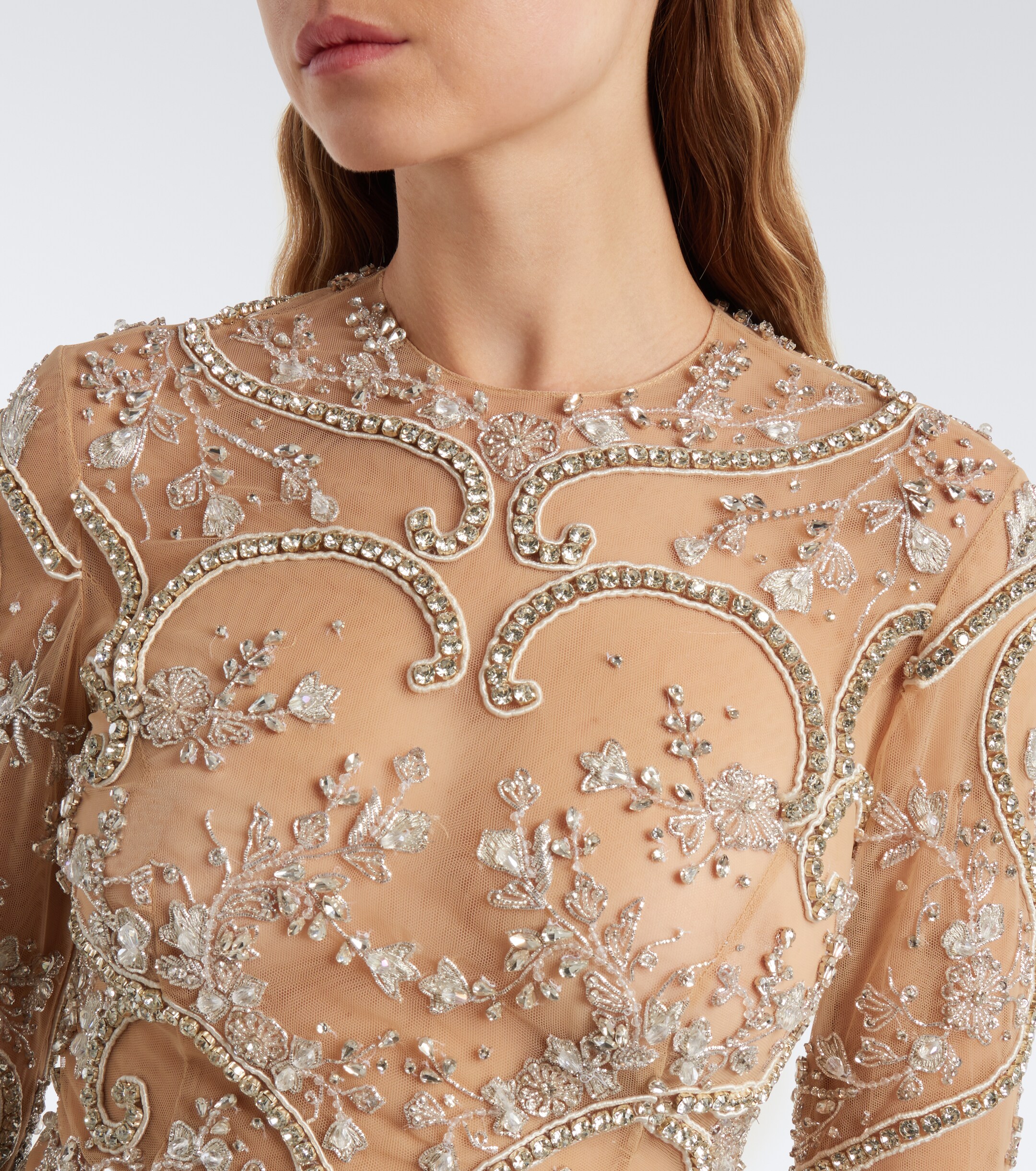 GEORGES HOBEIKA Georges Hobeika Embellished gathered gown
