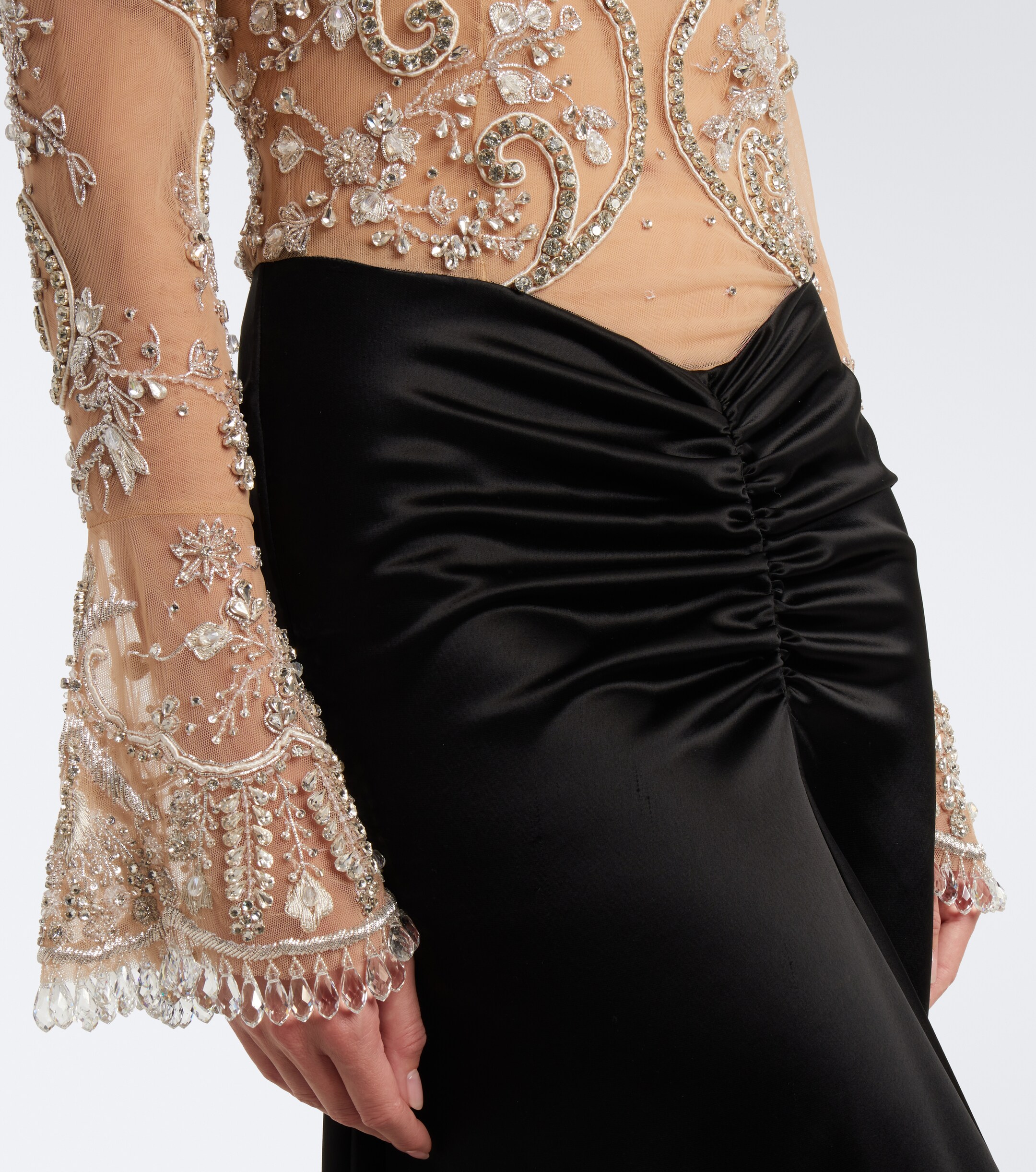 GEORGES HOBEIKA Georges Hobeika Embellished gathered gown