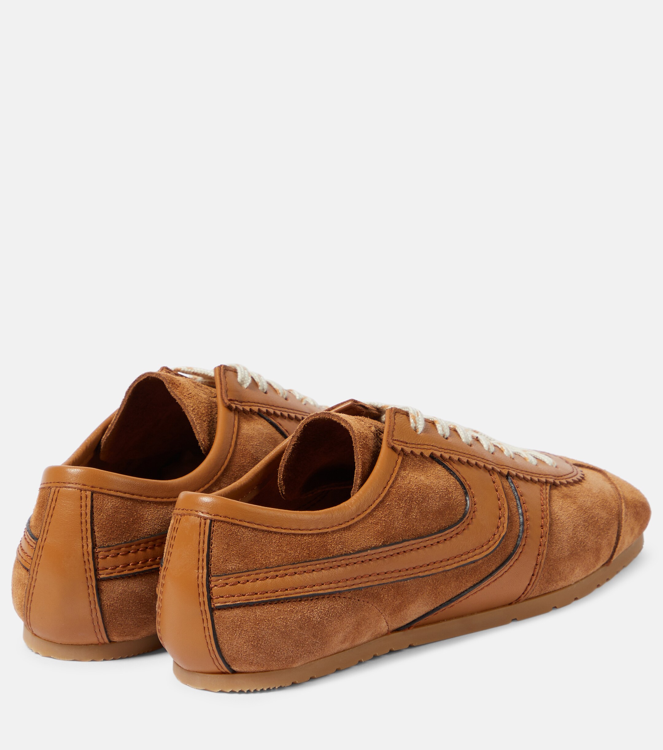 Dries Van Noten Leather and suede sneakers