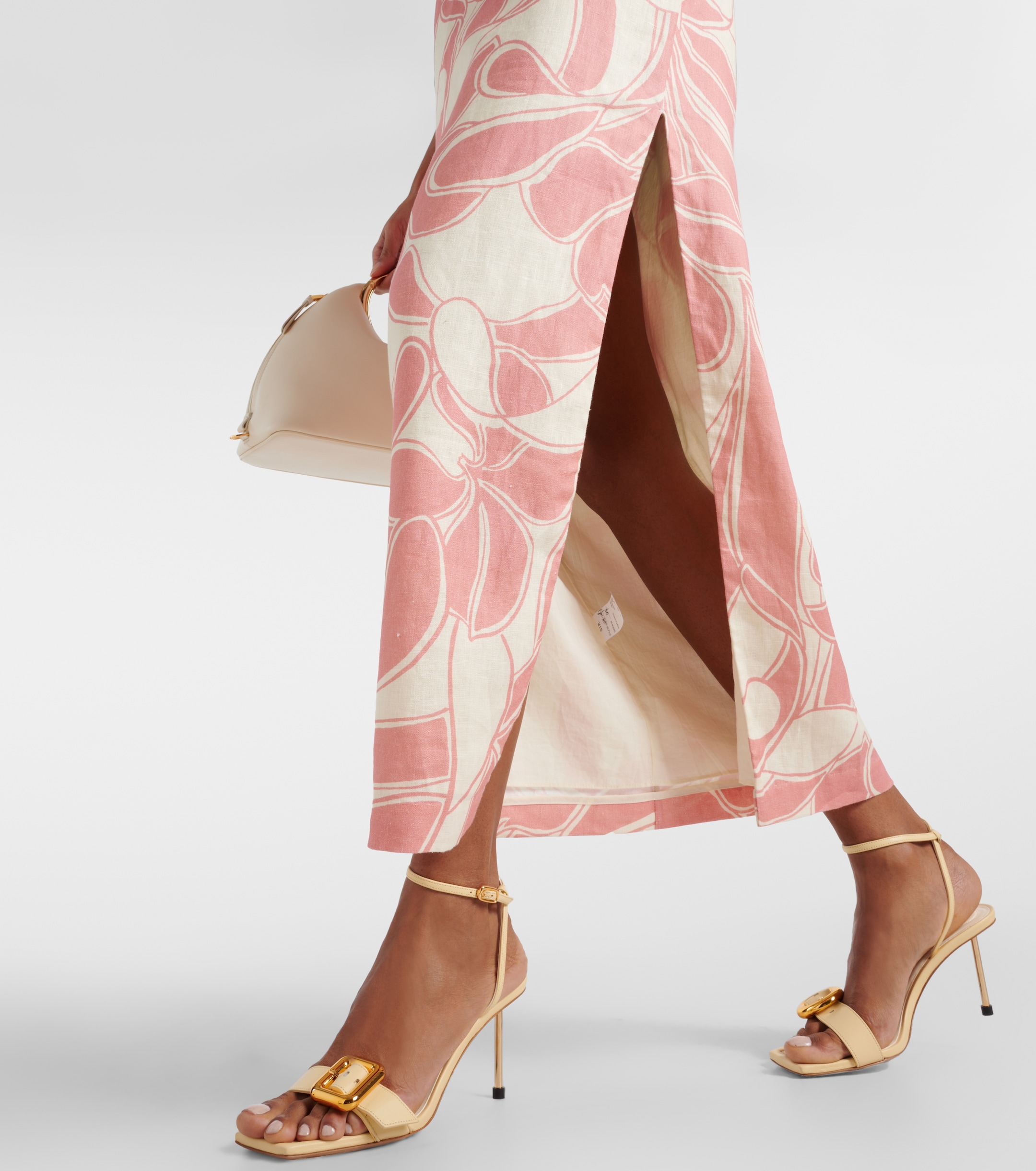 SIR. Belletto printed linen midi dress