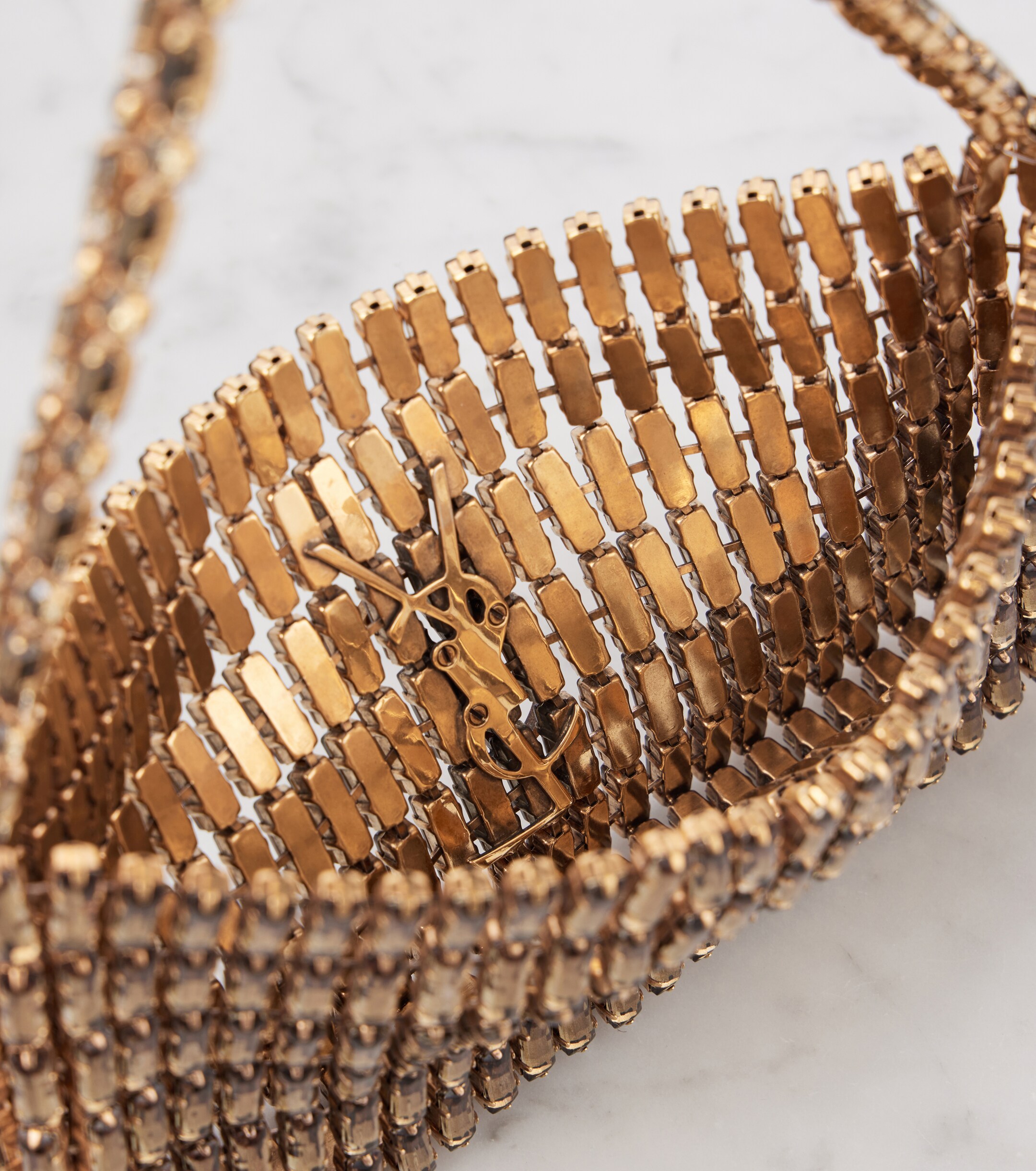 Saint Laurent Evening Mini embroidered shoulder bag