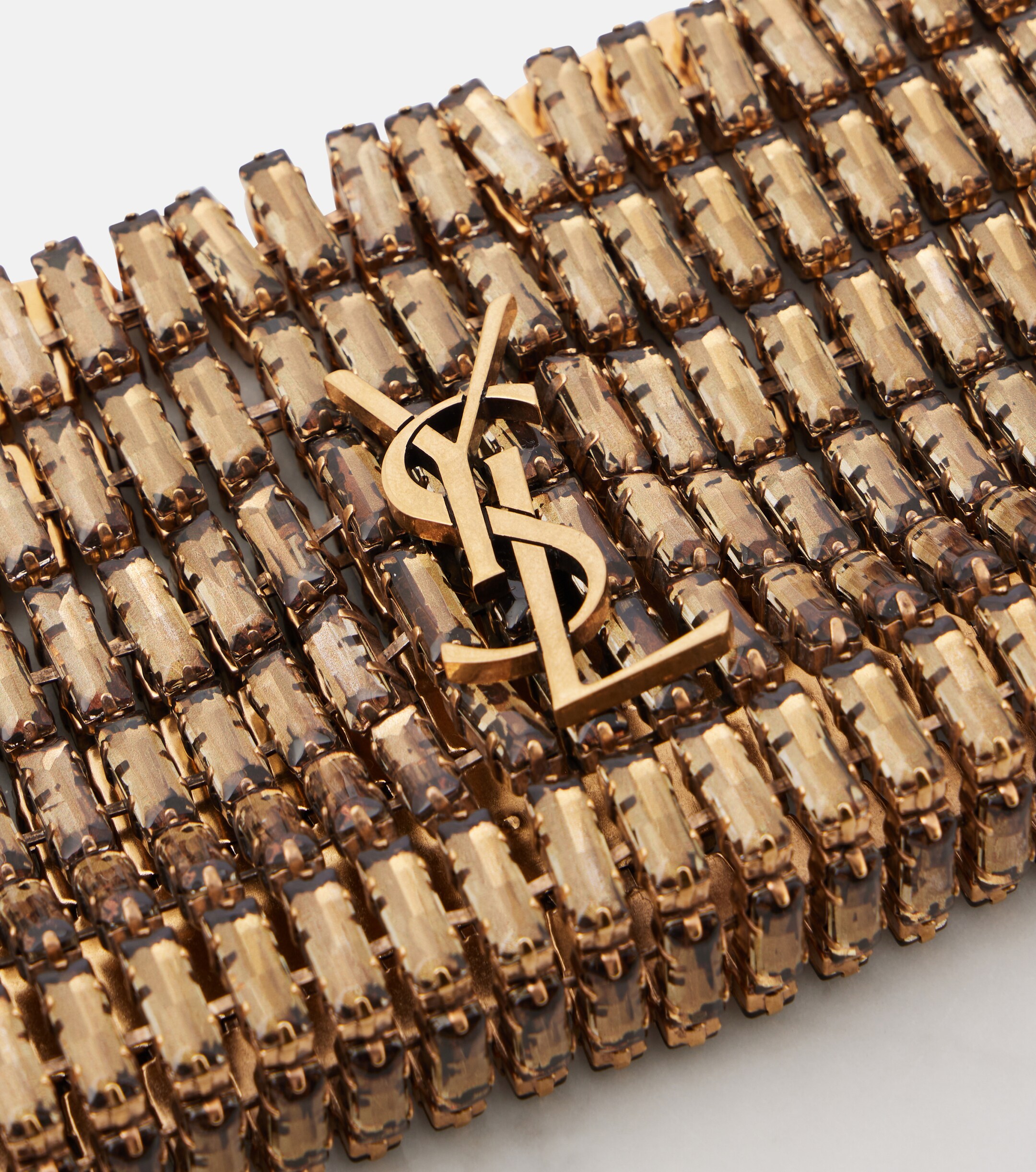 Saint Laurent Evening Mini embroidered shoulder bag
