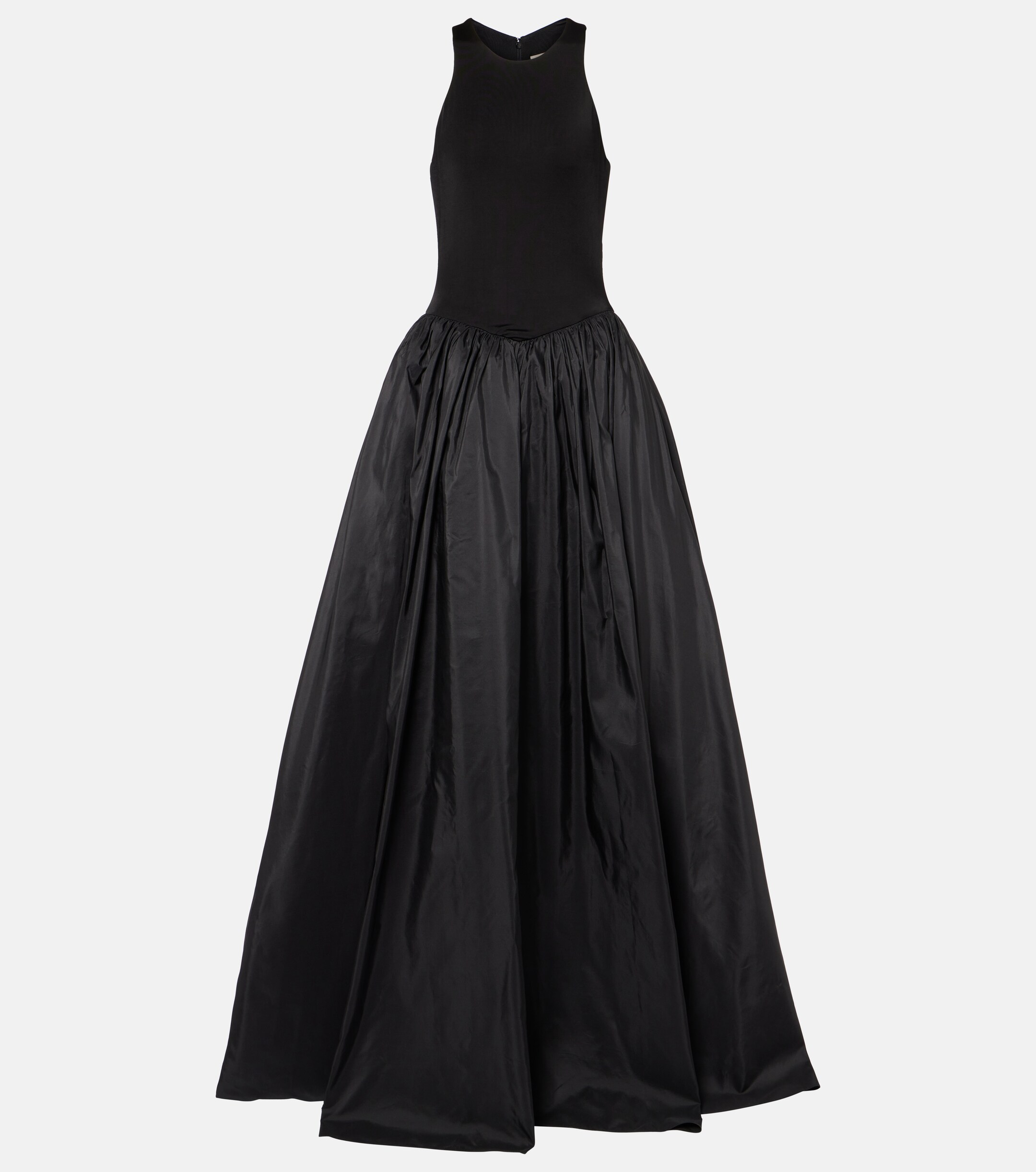 The New Arrivals Ilkyaz Ozel Cate jersey and silk taffeta gown