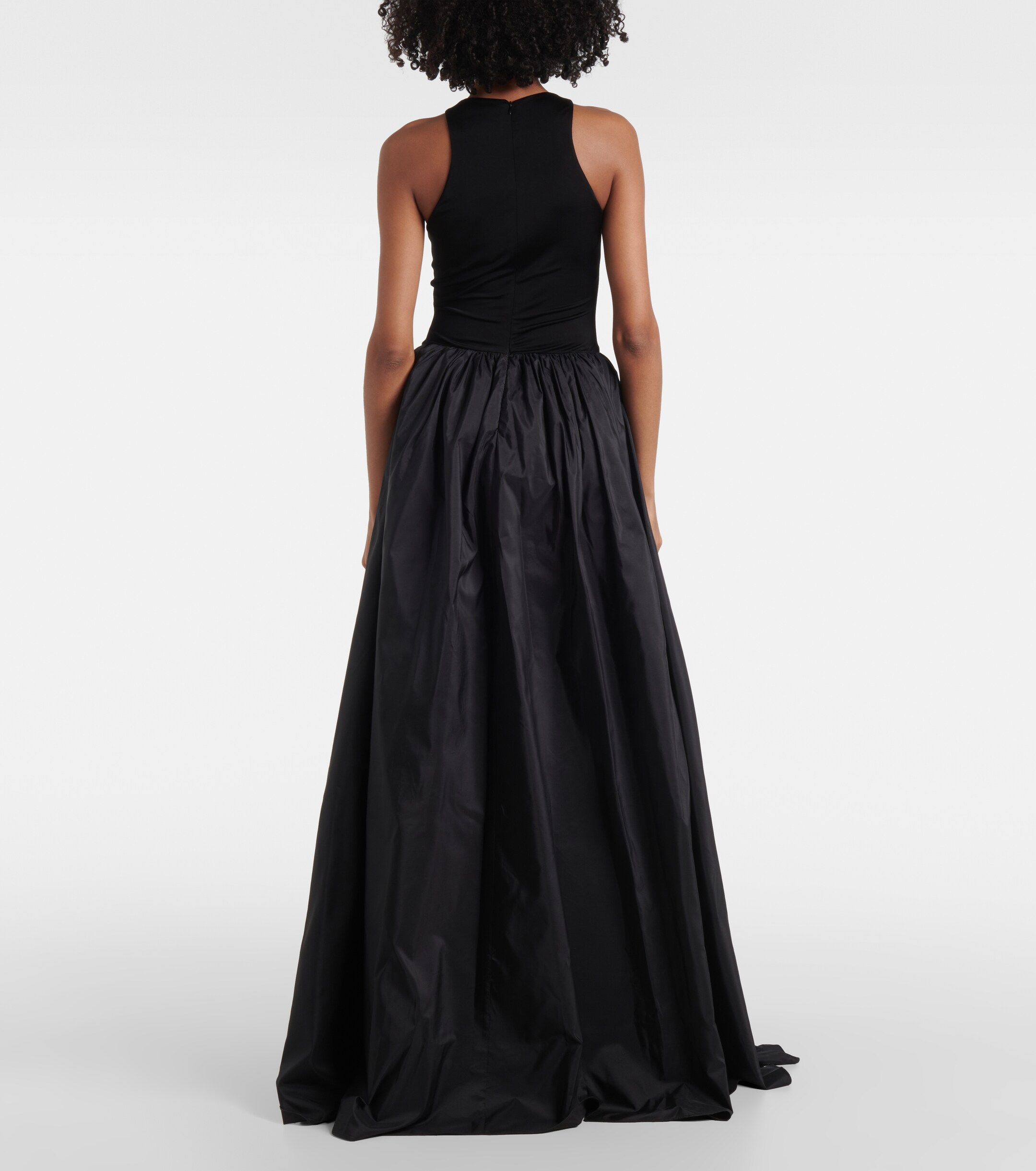 The New Arrivals Ilkyaz Ozel Cate jersey and silk taffeta gown