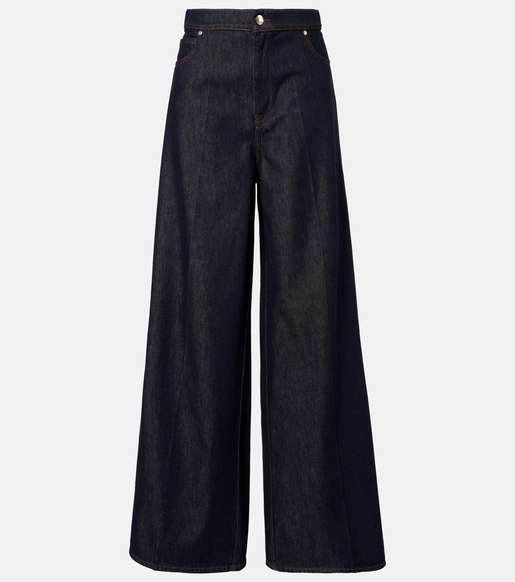 Max Mara Carmine high-rise wide-leg jeans