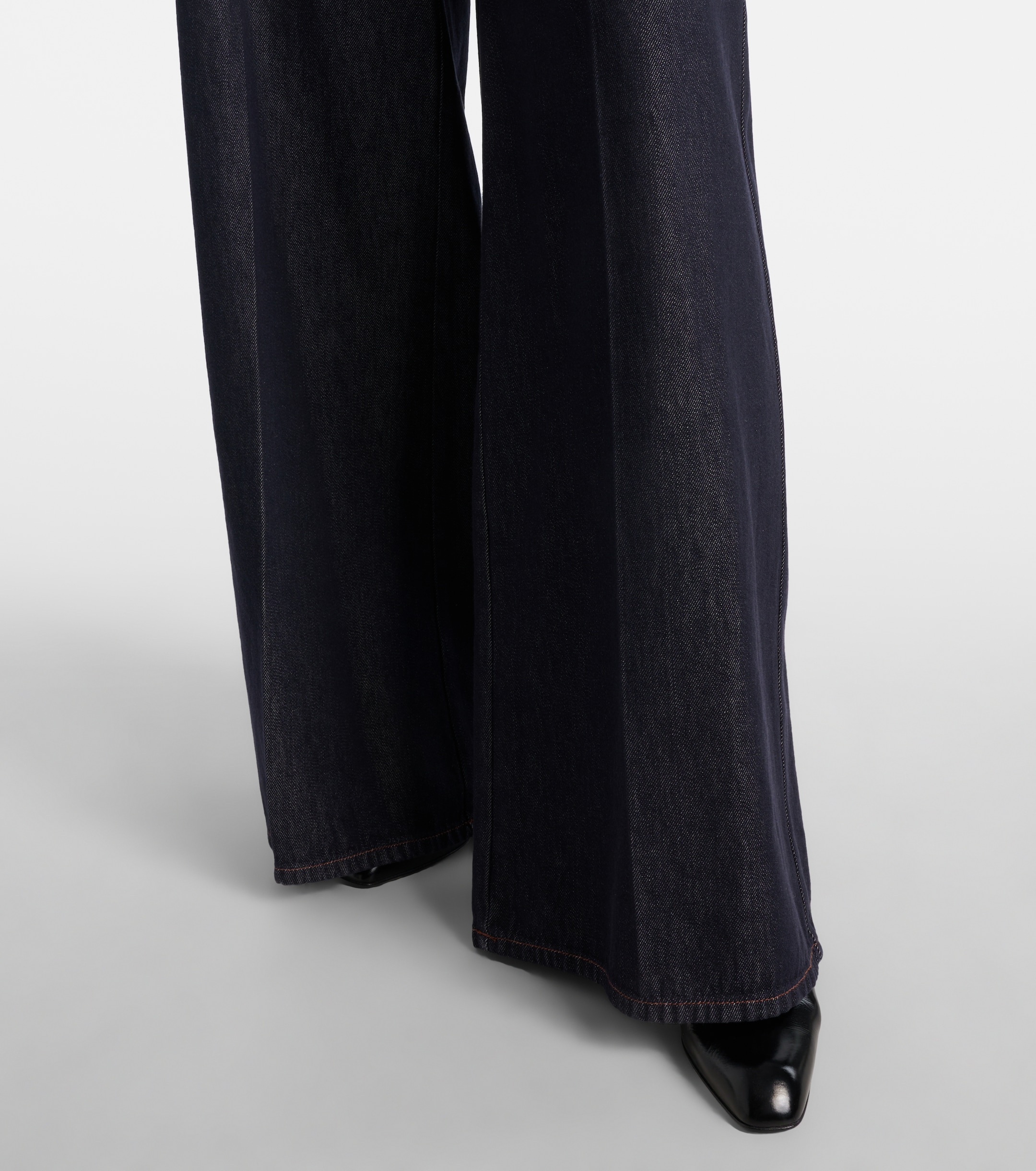 Max Mara Carmine high-rise wide-leg jeans
