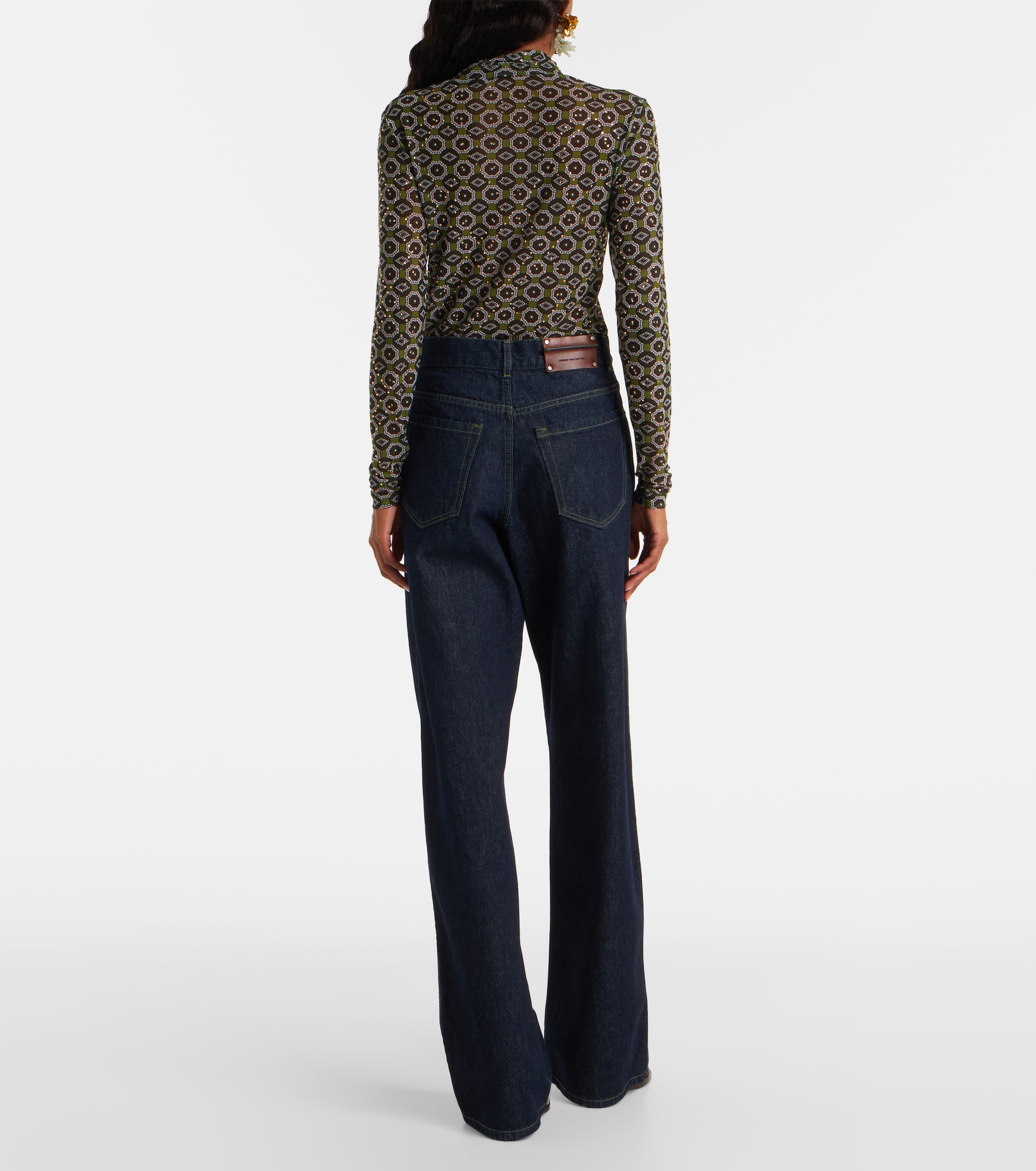 Dries Van Noten - High-rise wide-leg jeans | Plush