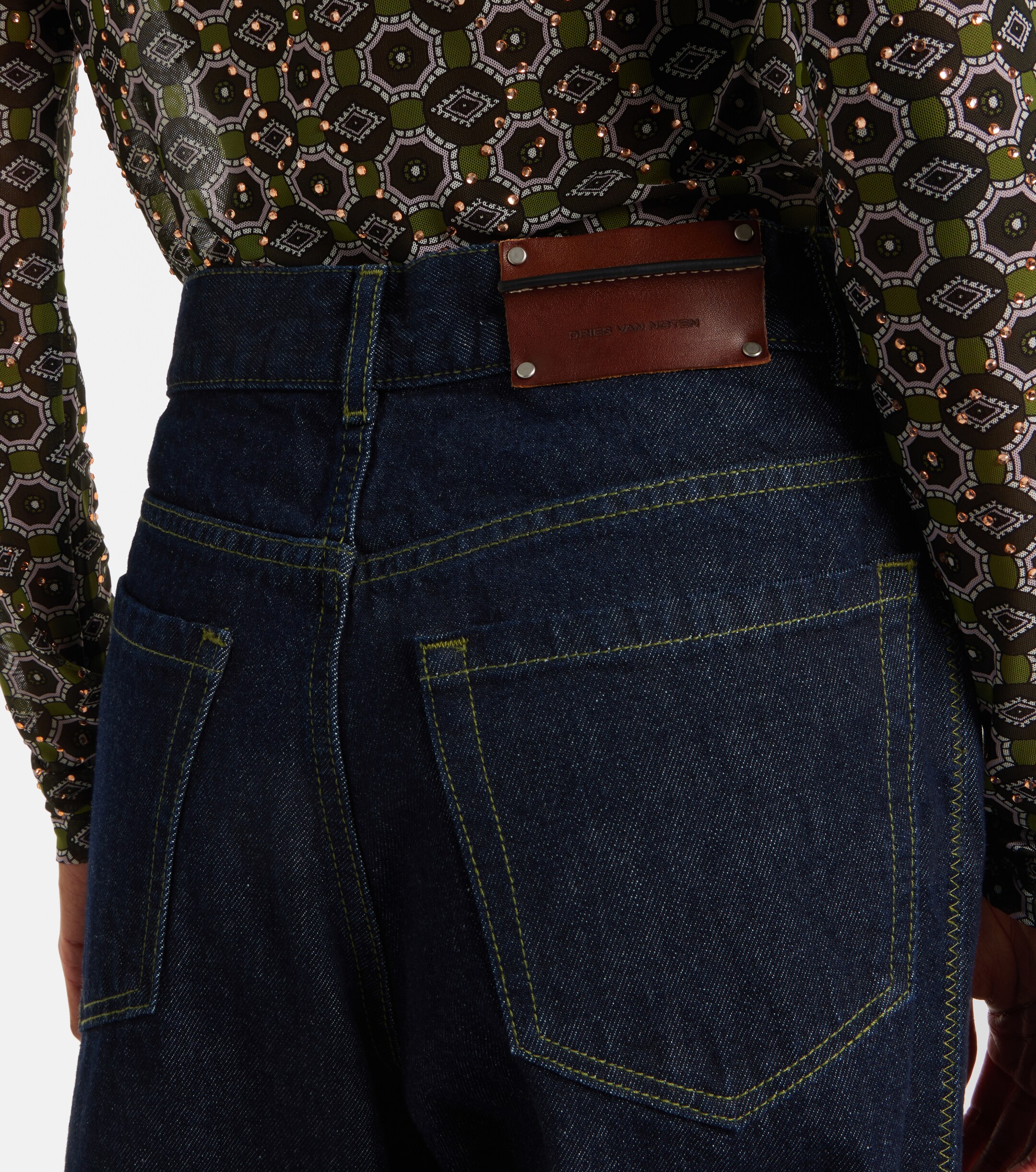 Dries Van Noten - High-rise wide-leg jeans | Plush