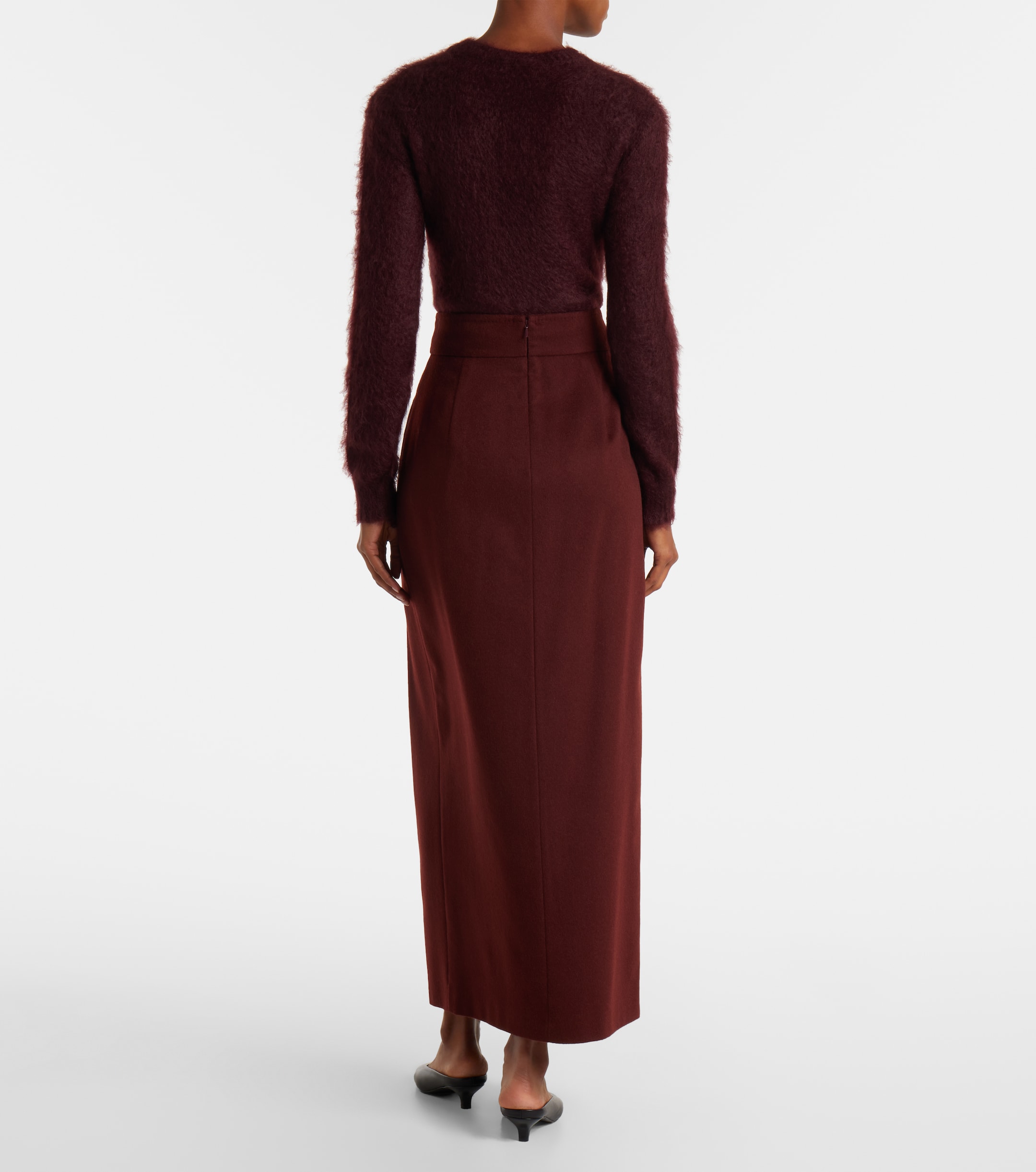 Max Mara - Zattera wool pencil skirt | Plush