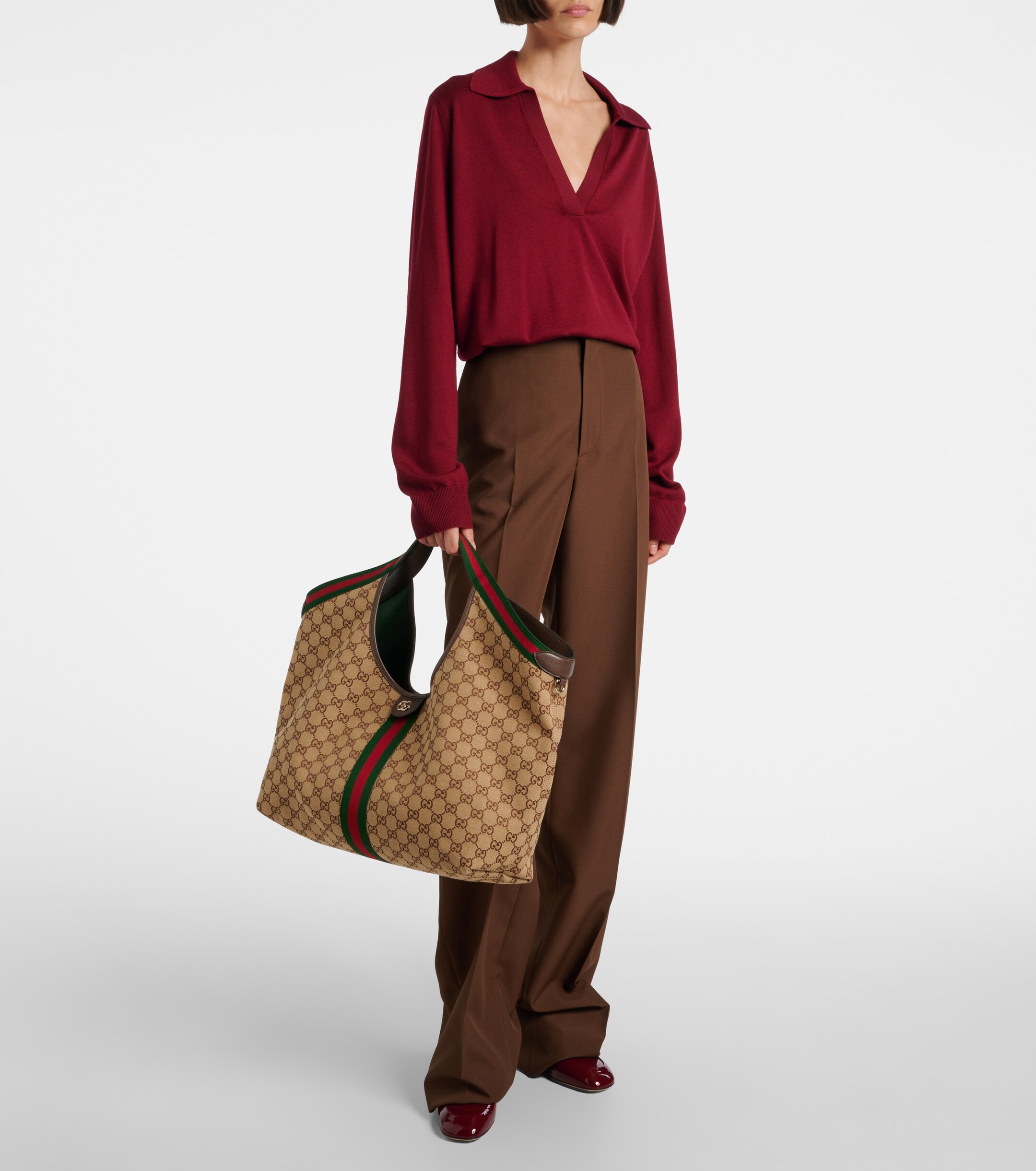 Gucci Gucci Giglio GG Canvas Large tote bag