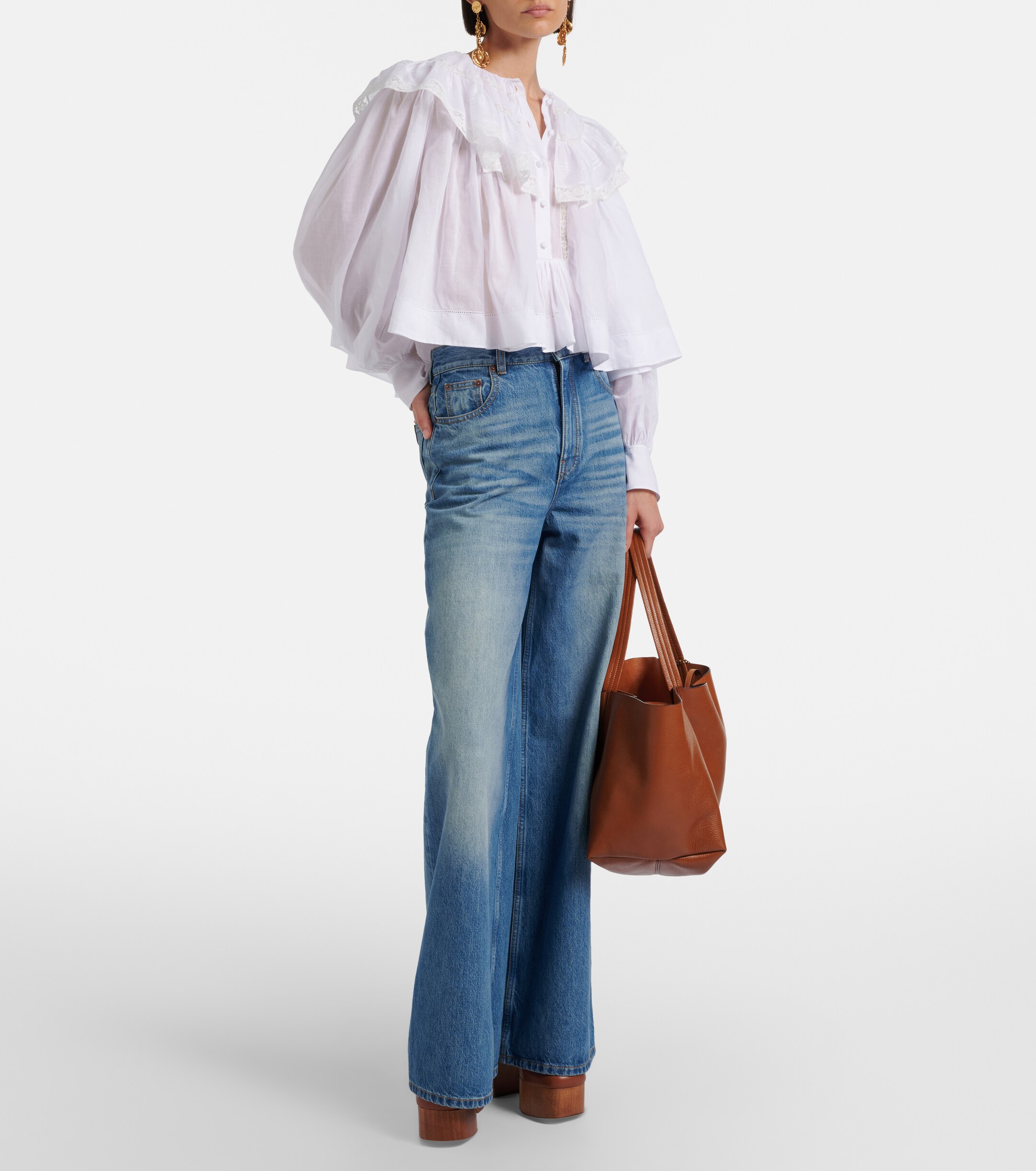 Chloé Chloé Spin East-West leather tote bag