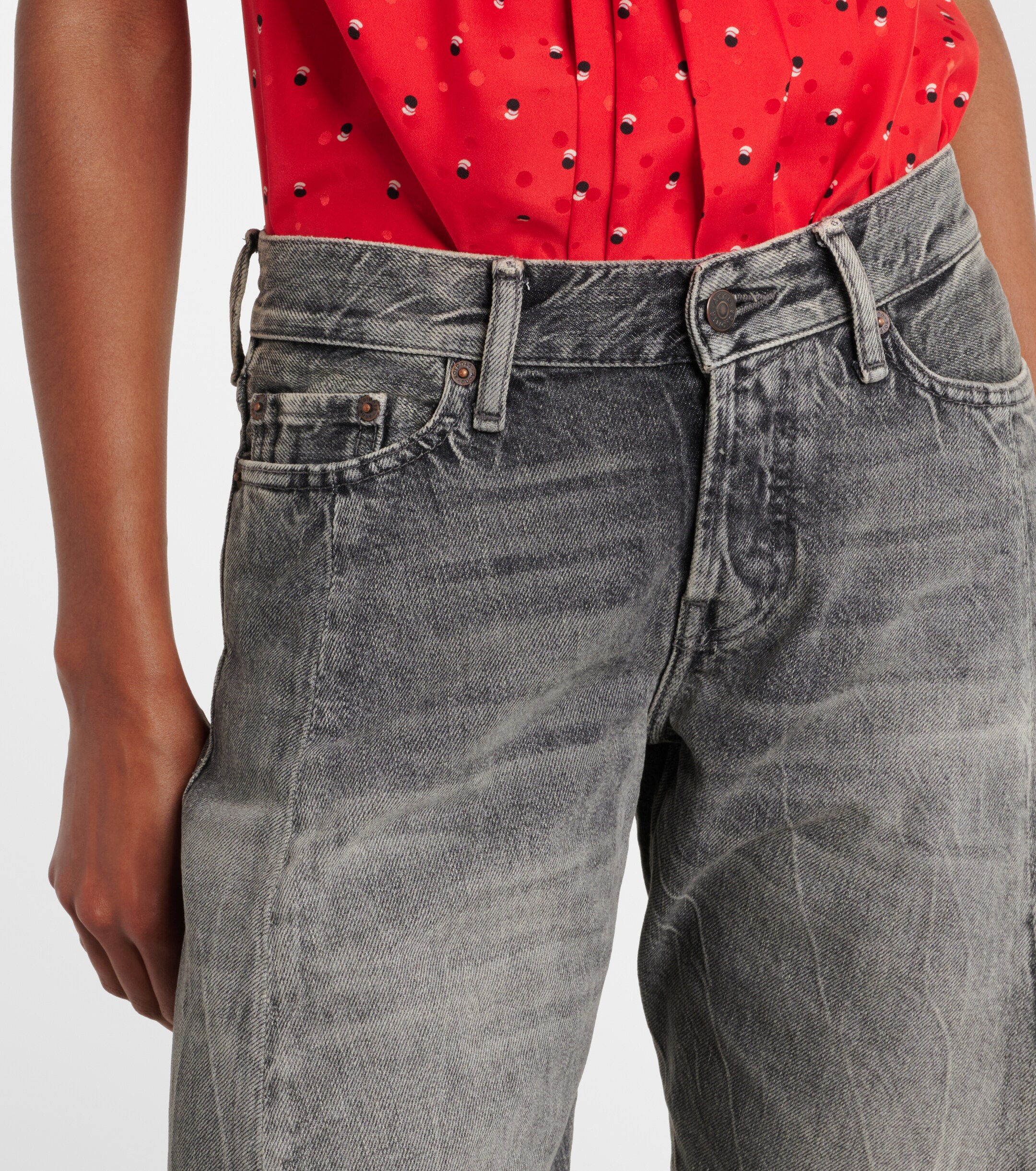 Acne Studios 2006 low-rise wide-leg jeans