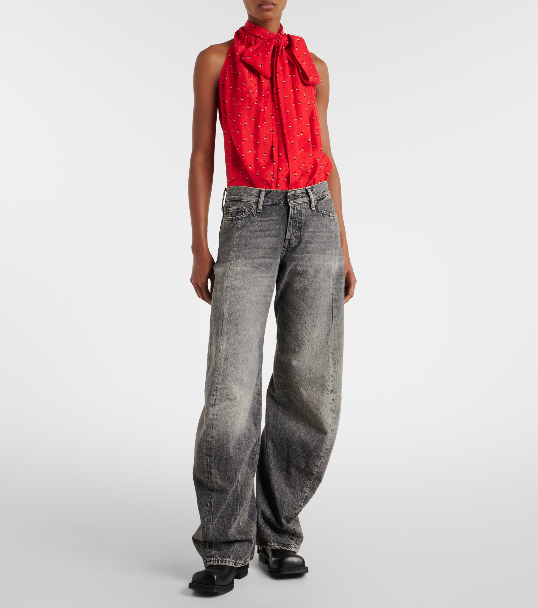 Acne Studios 2006 low-rise wide-leg jeans