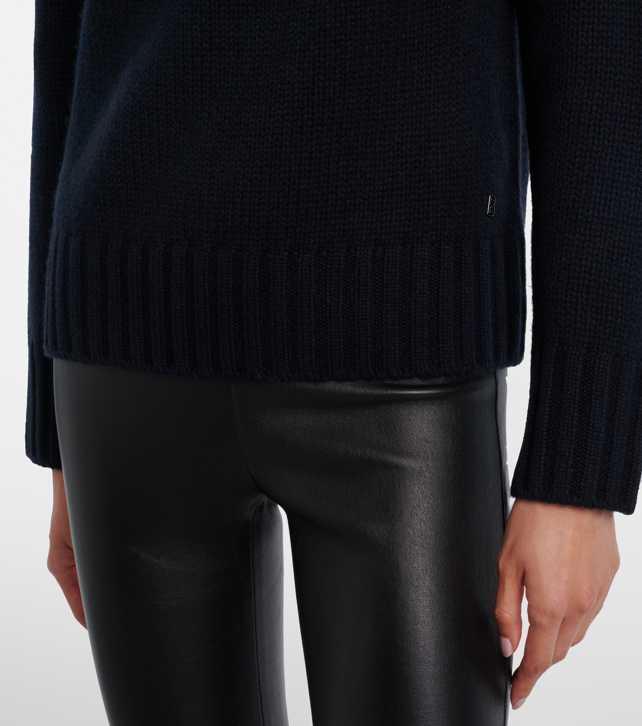 BOGNER Bogner Ingrid jacquard cashmere turtleneck sweater